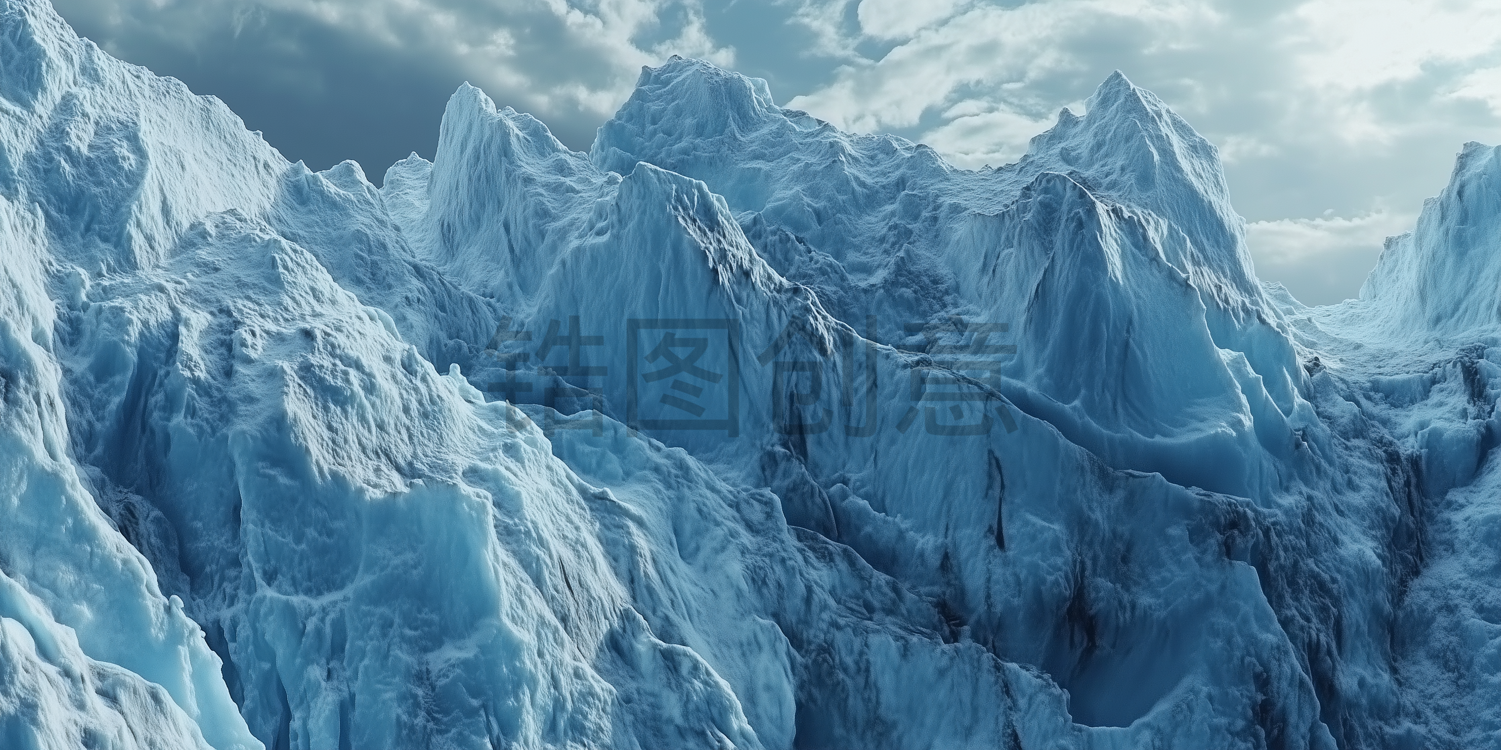 定设网-高峰雪山写实场景