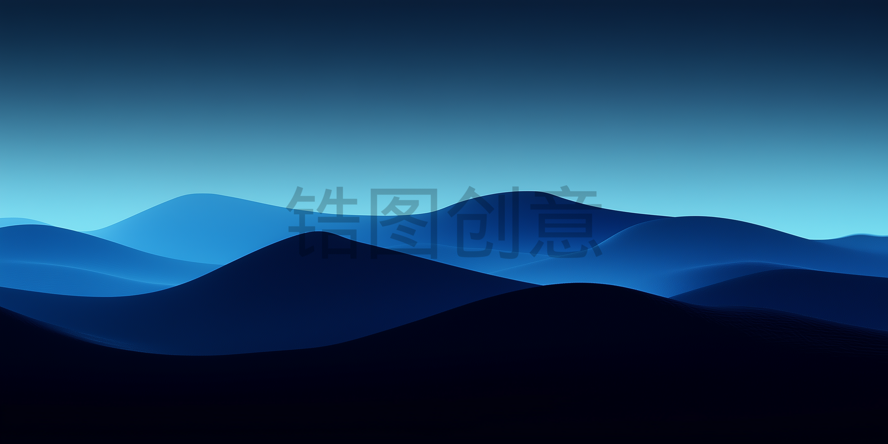 定设网-深蓝色曲线波浪状抽象背景