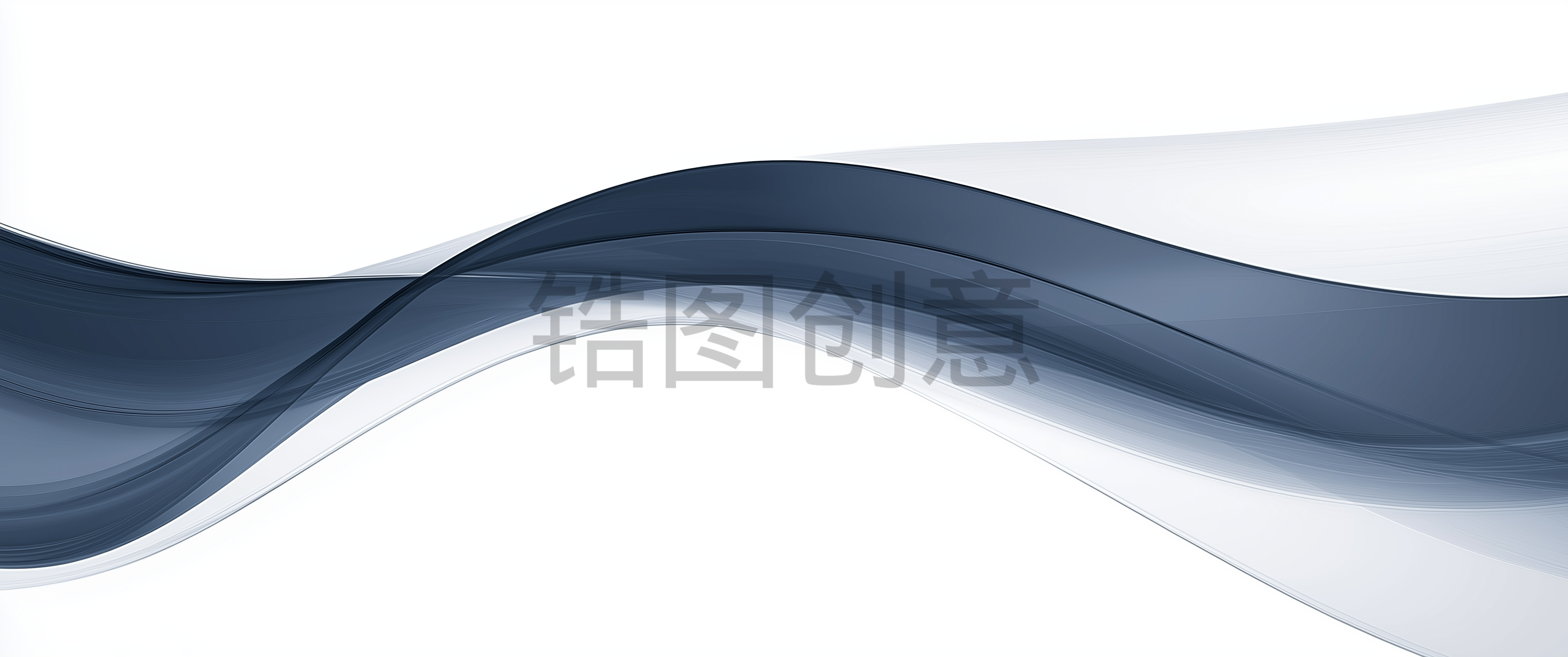 定设网-蓝色曲线波浪状抽象背景