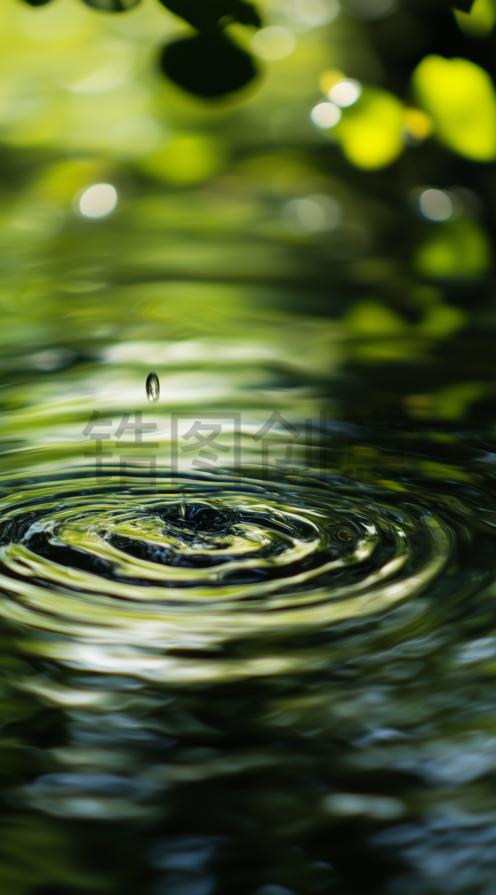定设网-绿色水纹波纹波浪纹理背景