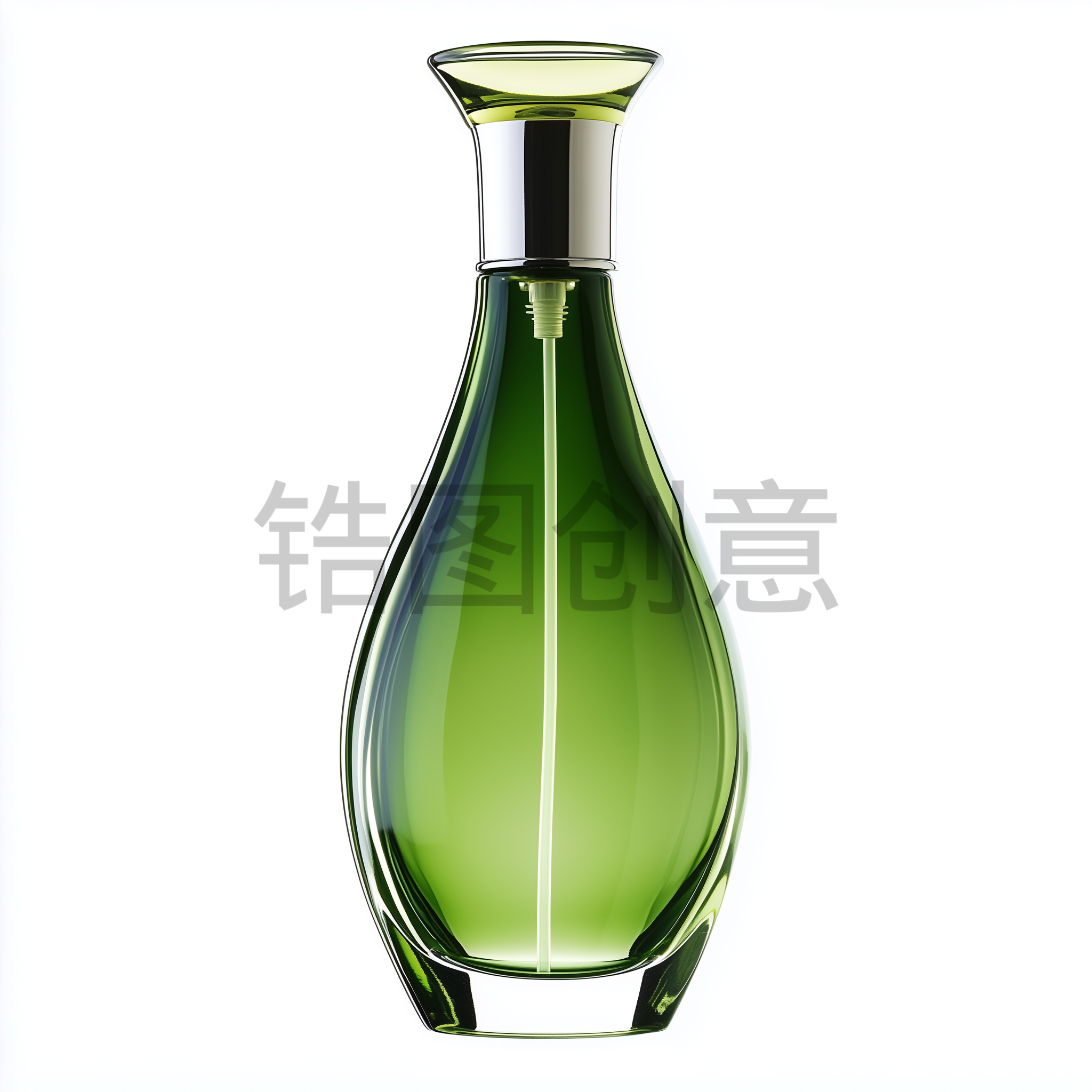 定设网-绿色单品护肤品美容化妆彩妆玻璃瓶元素