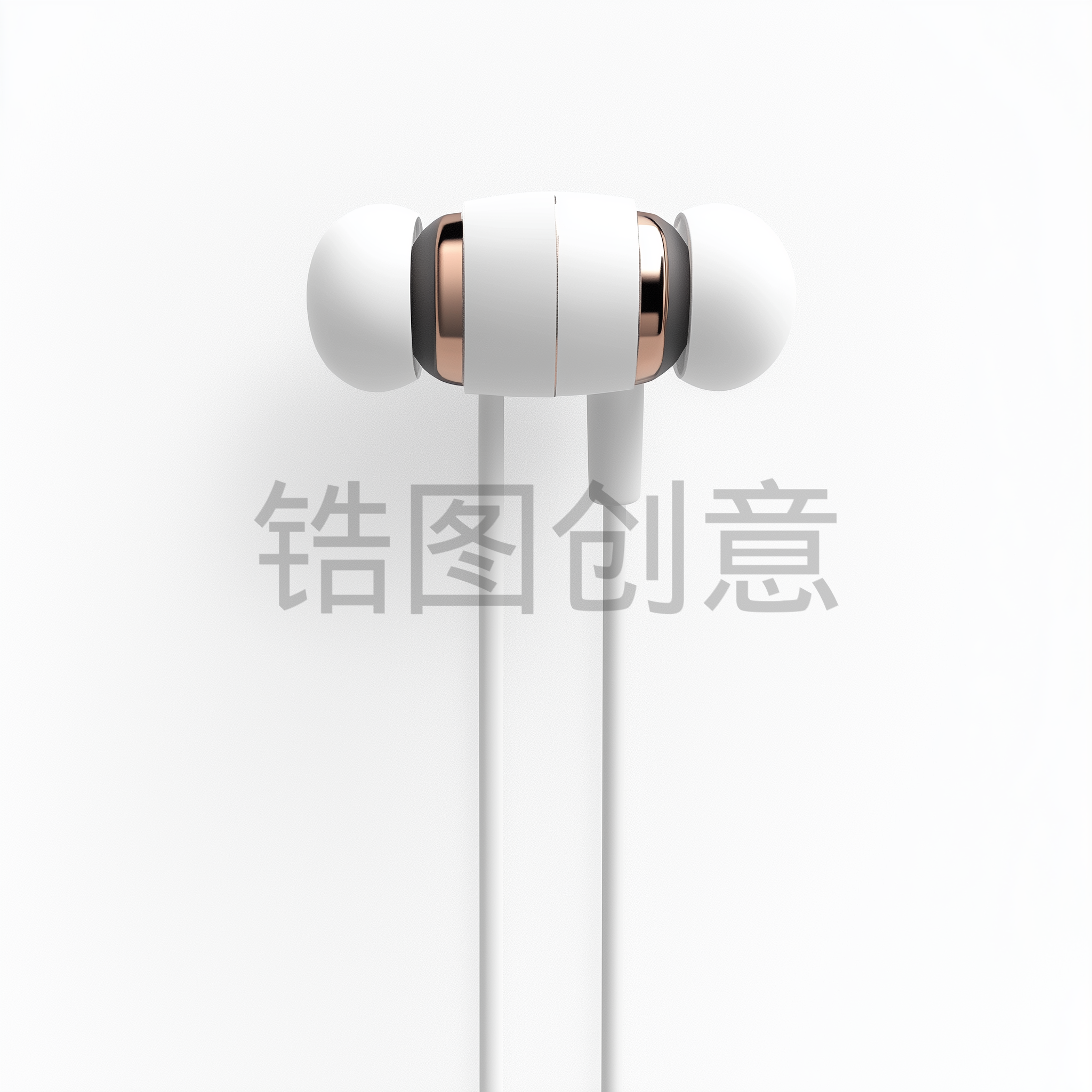 定设网-白色有线耳机数码电子产品素材