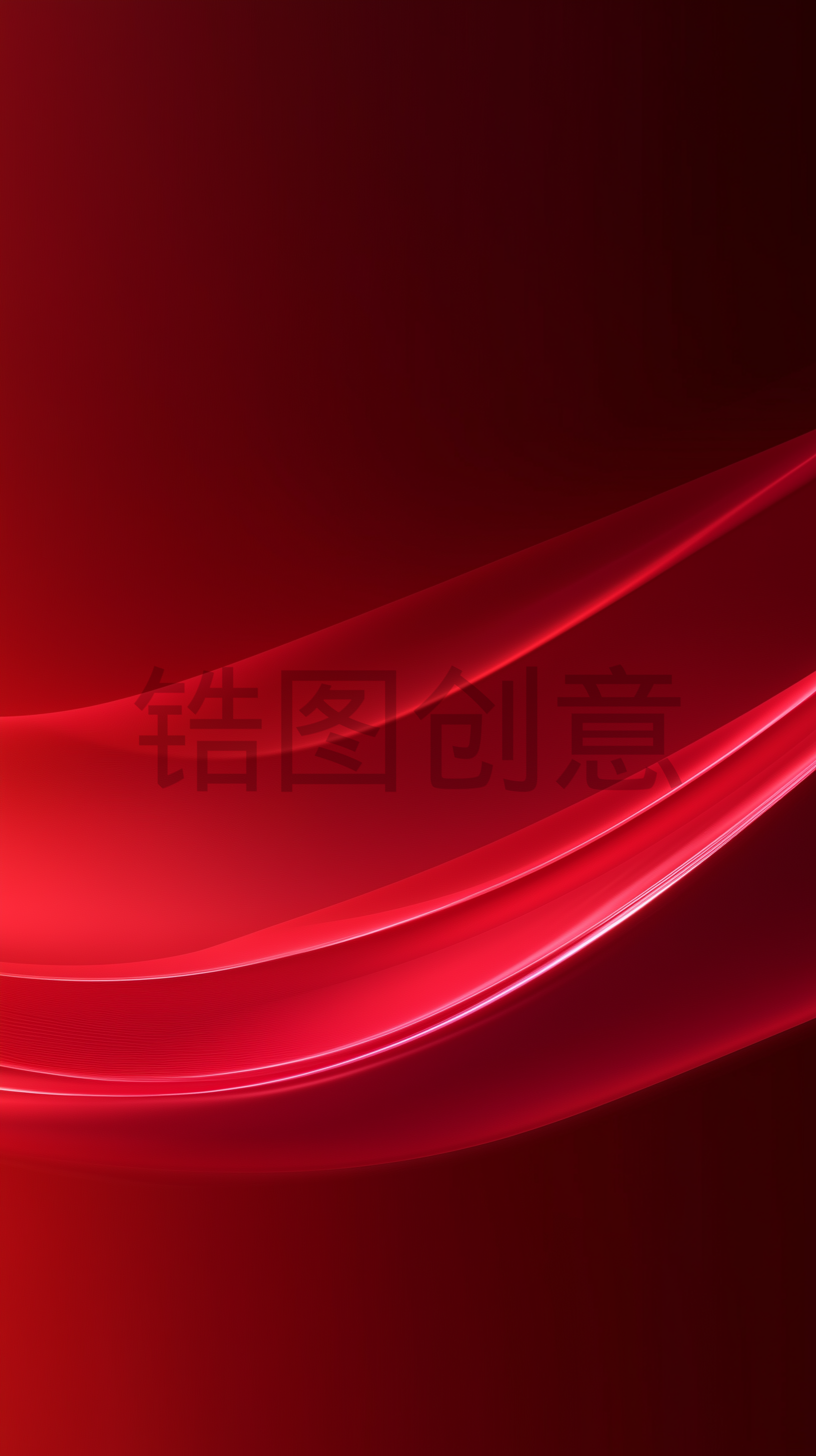 红色简约曲线纹理背景
