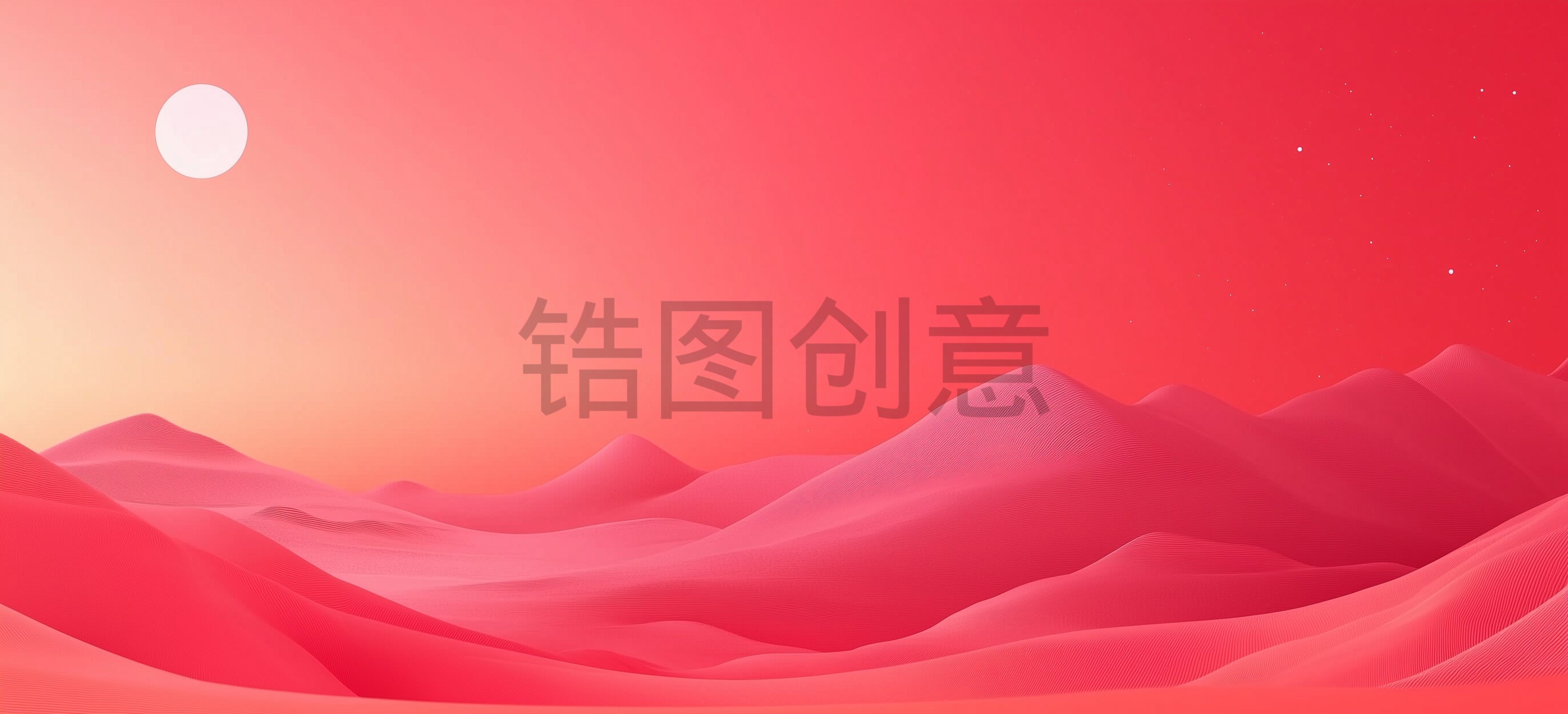 橙色渐变抽象山水山脉风景背景素材