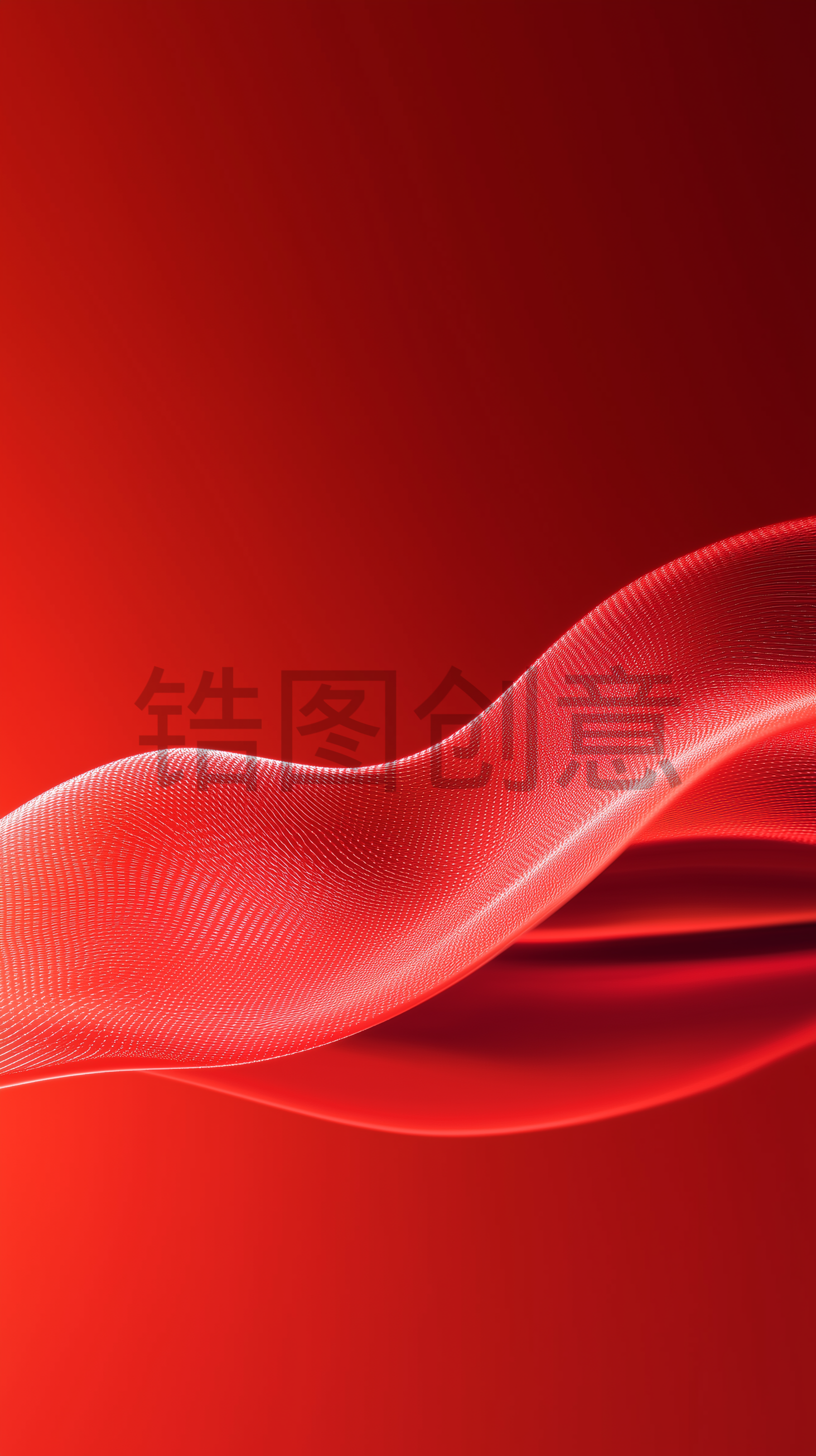 红色简约曲线纹理背景