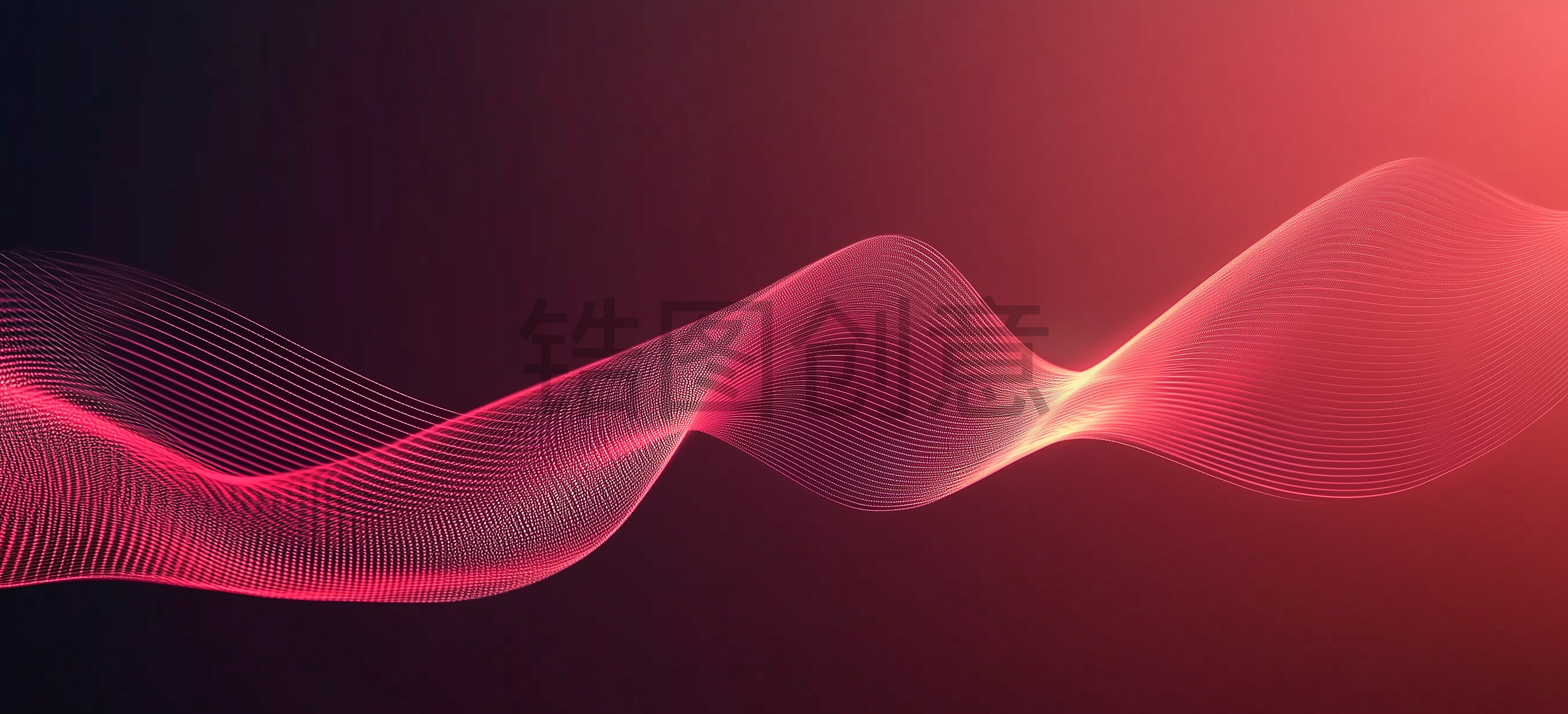 红色曲线渐变抽象纹理背景