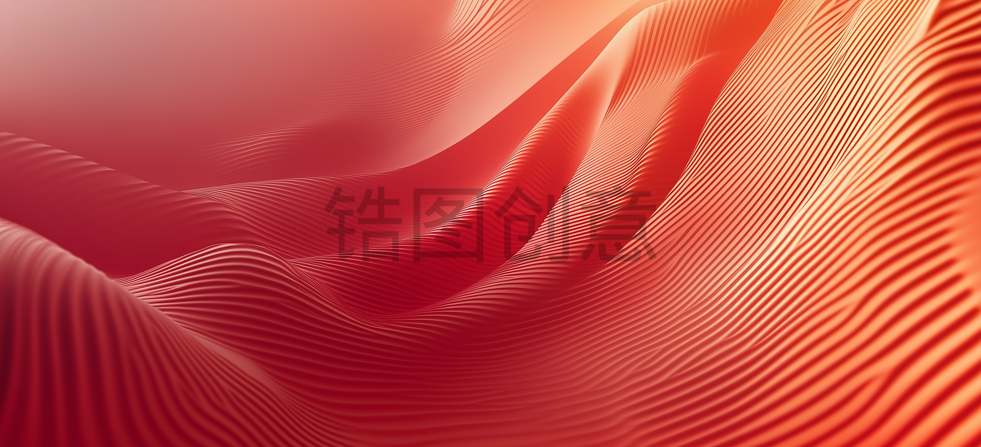 橙色渐变曲线抽象纹理质感背景