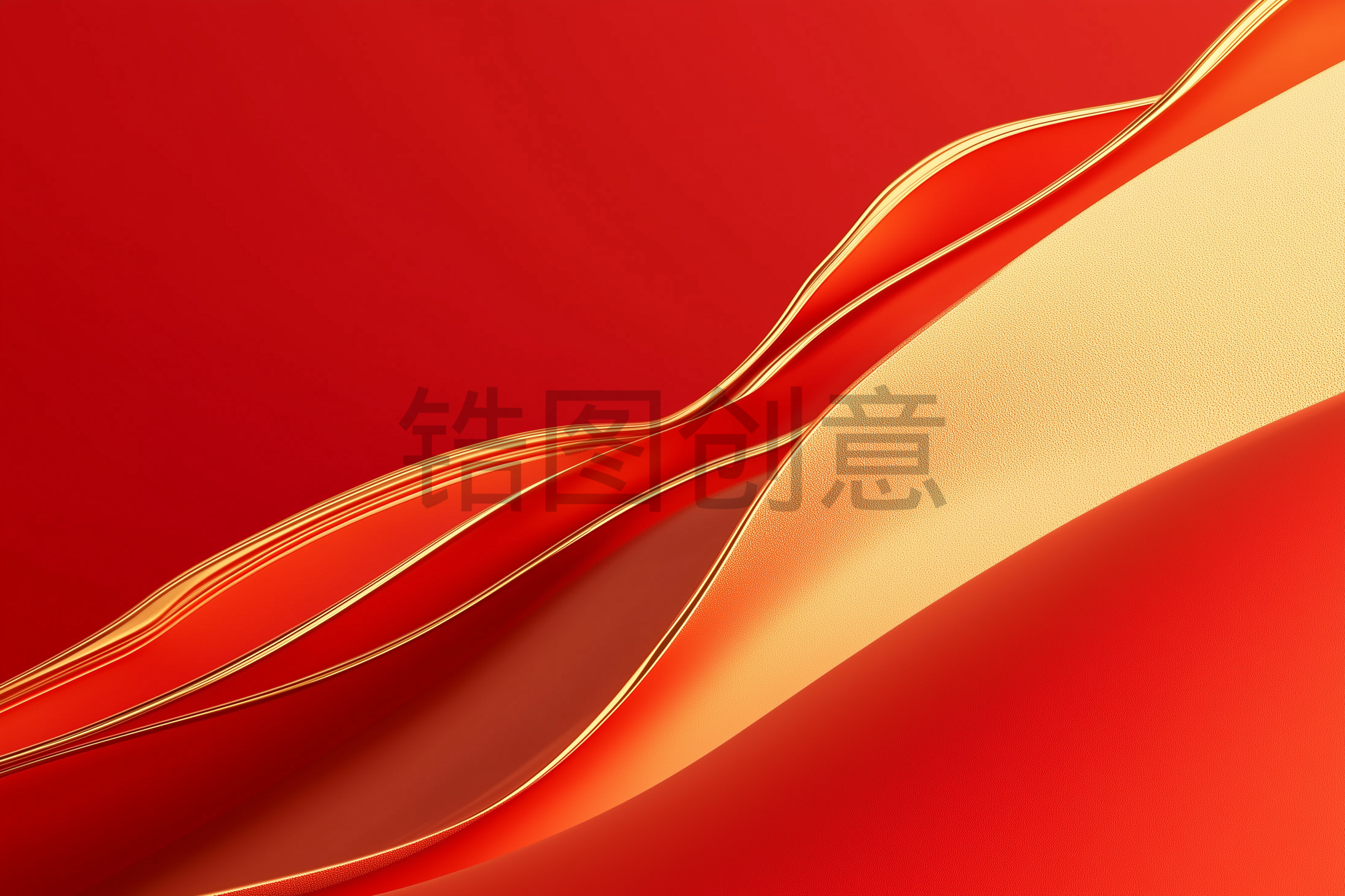 抽象红色红金质感肌理背景