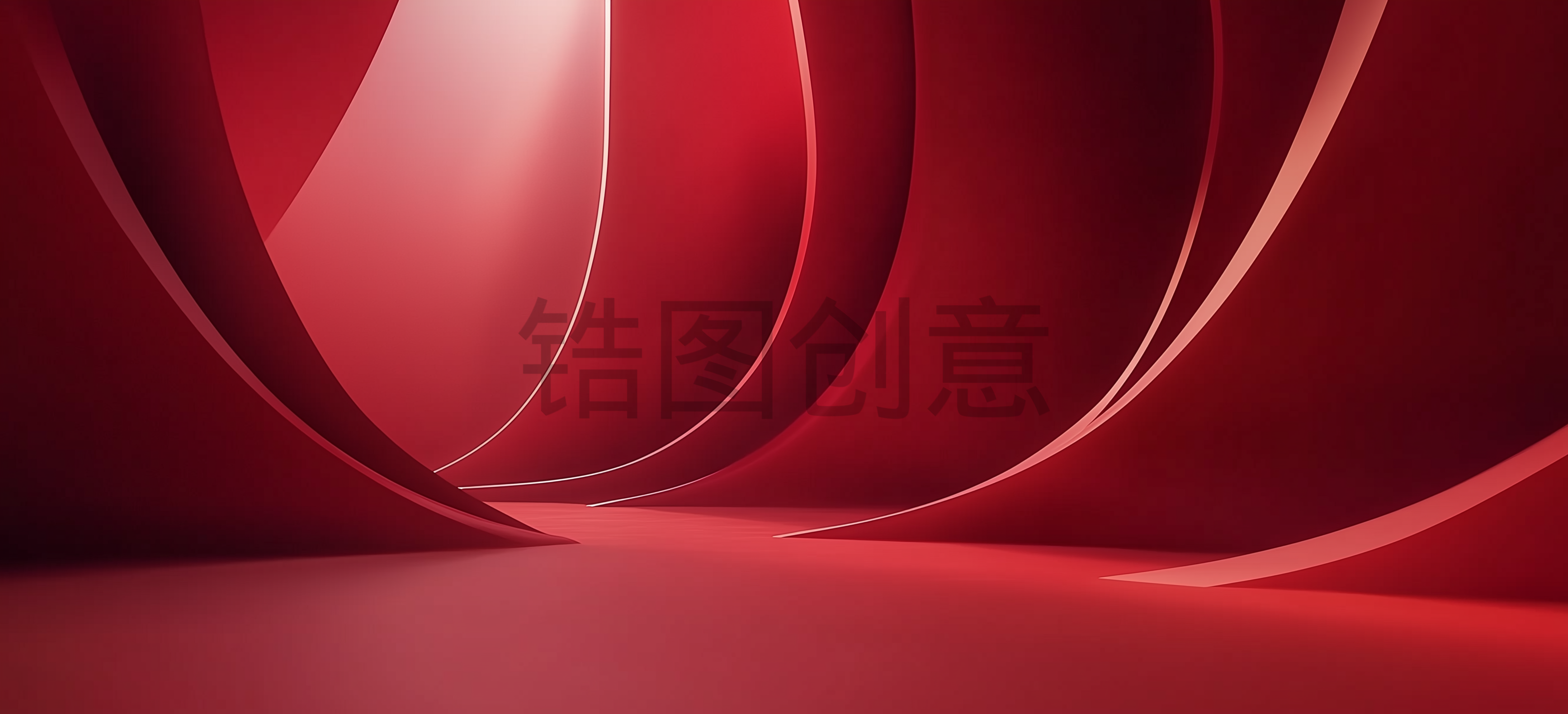 现代感时尚感红色空间背景