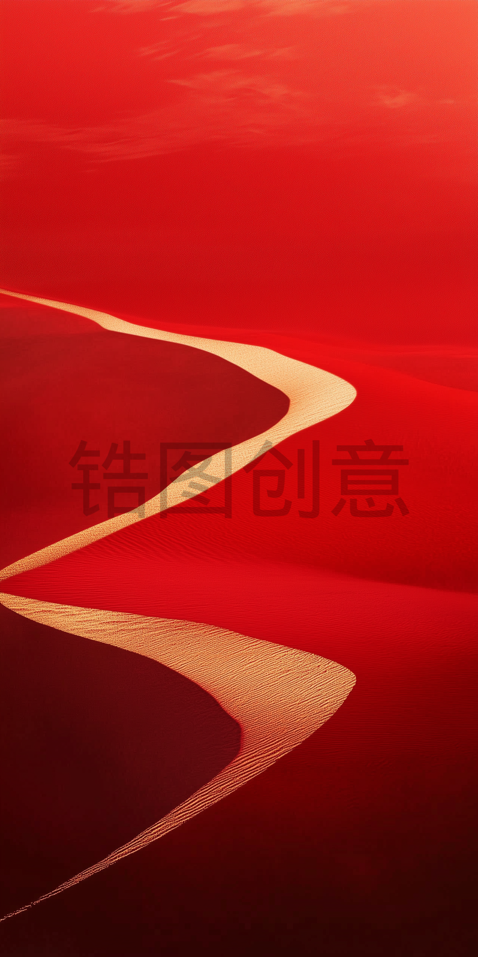 抽象红色红金曲线质感肌理背景