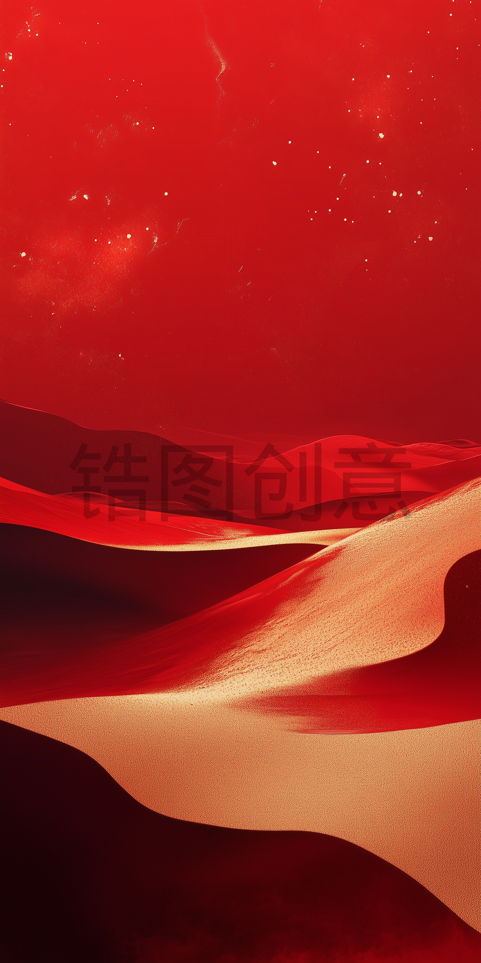 抽象红色红金质感肌理背景