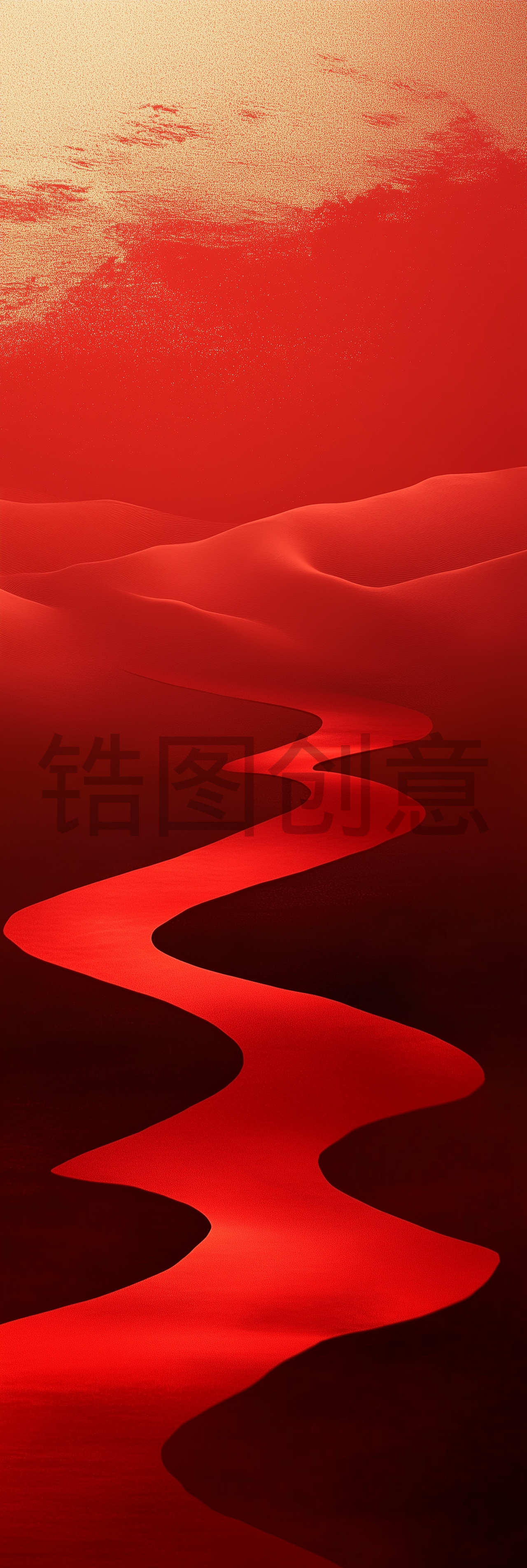 抽象红色红金质感肌理背景