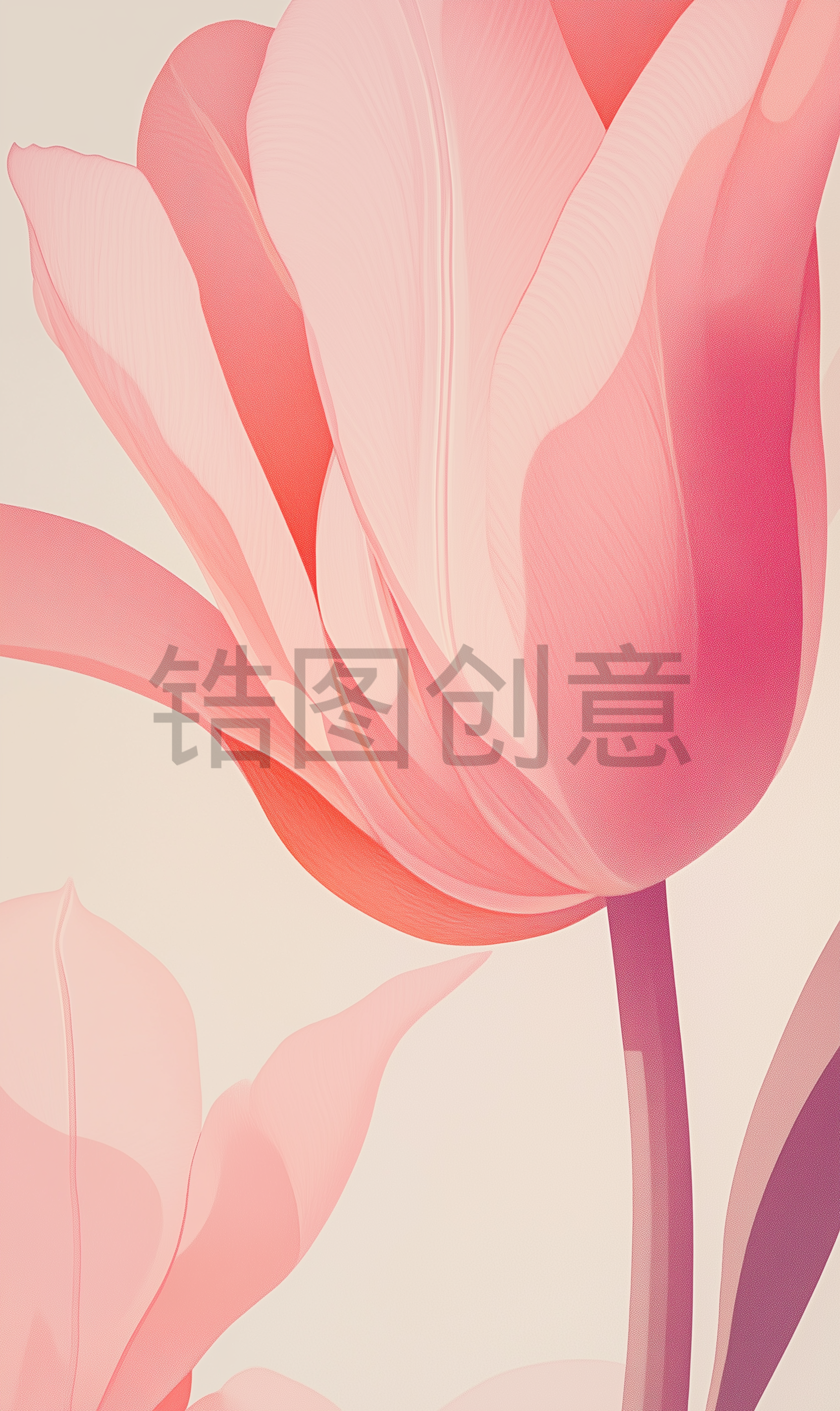 盛开的粉色花卉背景