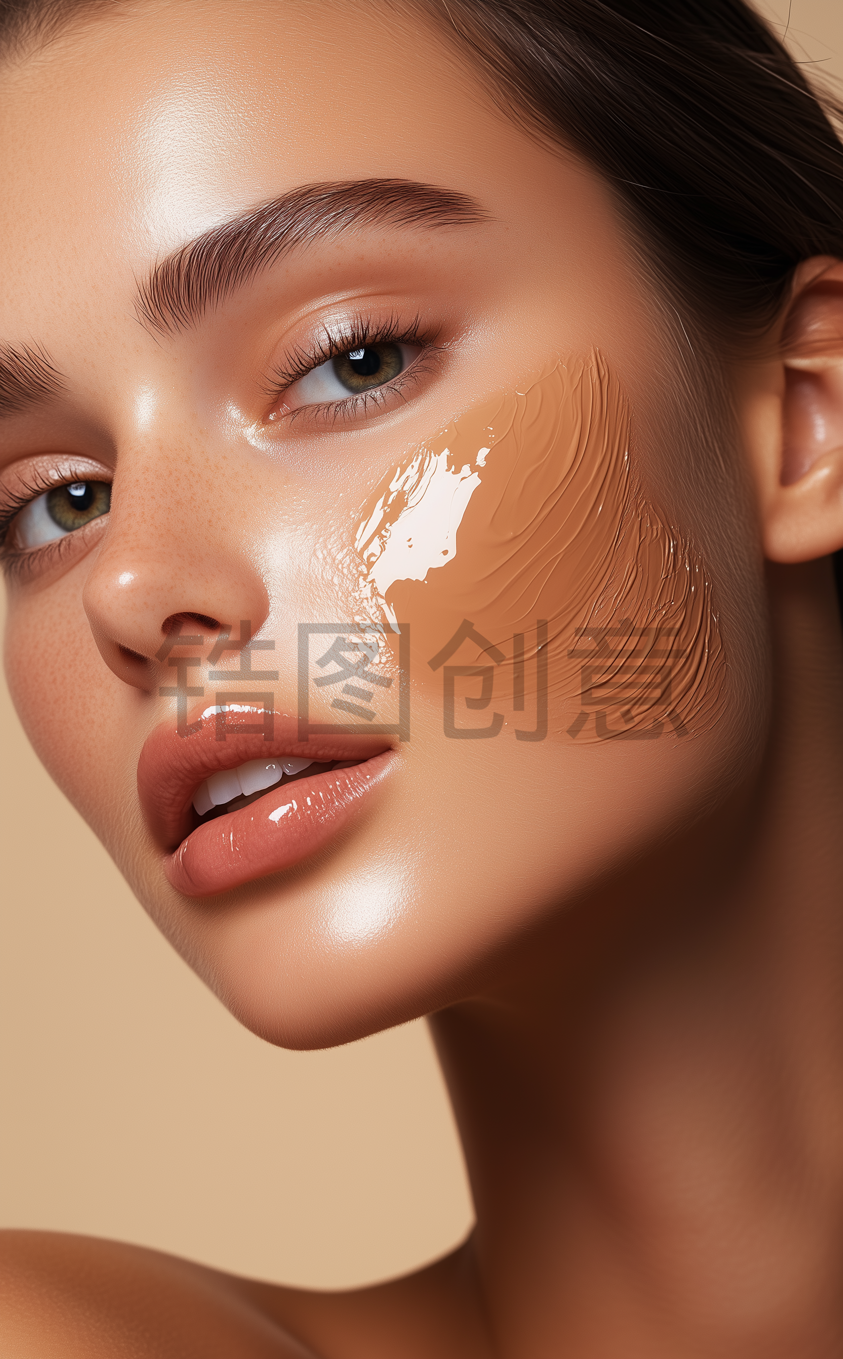 人像化妆美业美发美妆彩妆整容美容护肤明星肤感质感人物模特