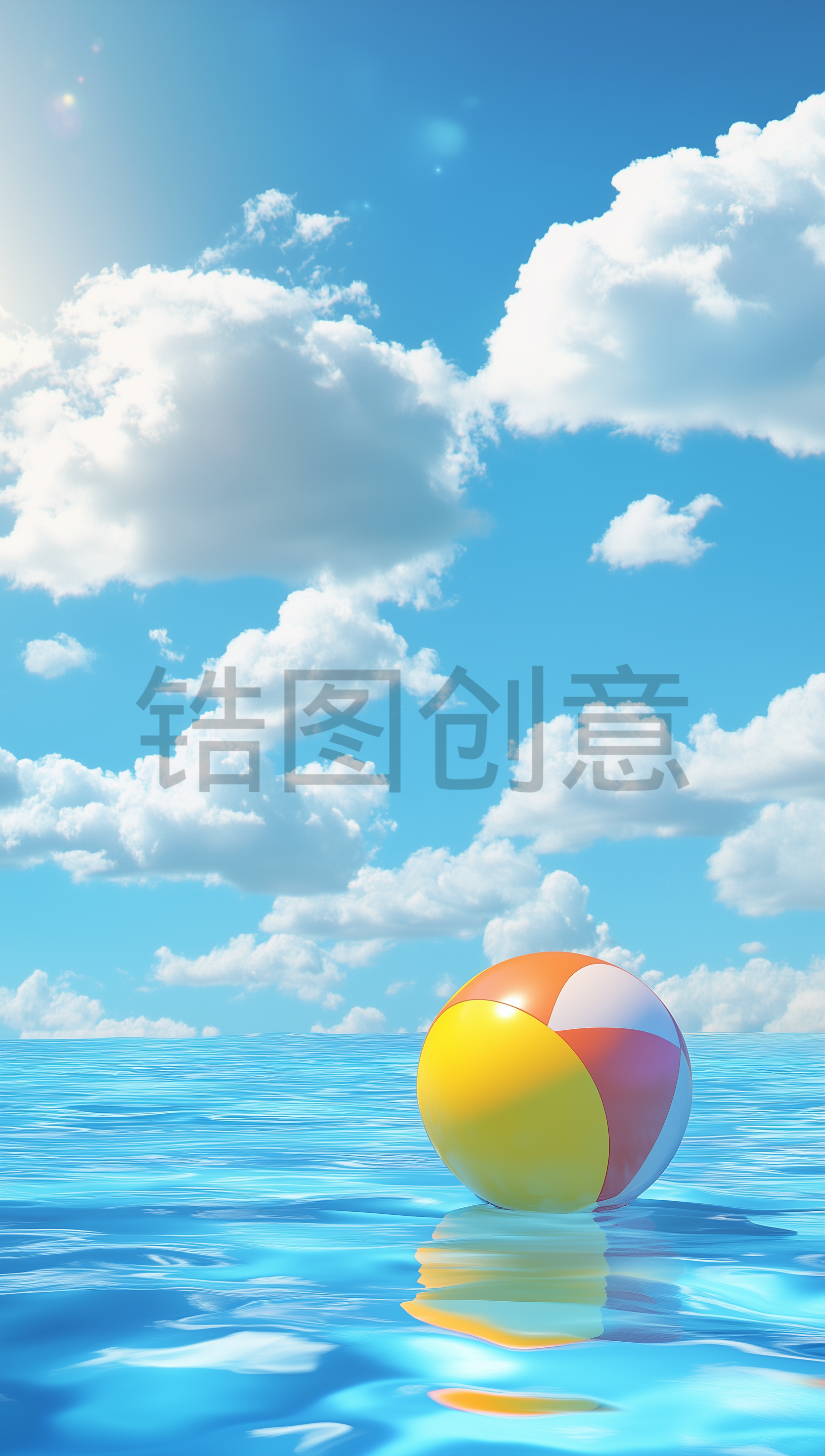 夏天夏季夏日海边海水清爽感场景图片