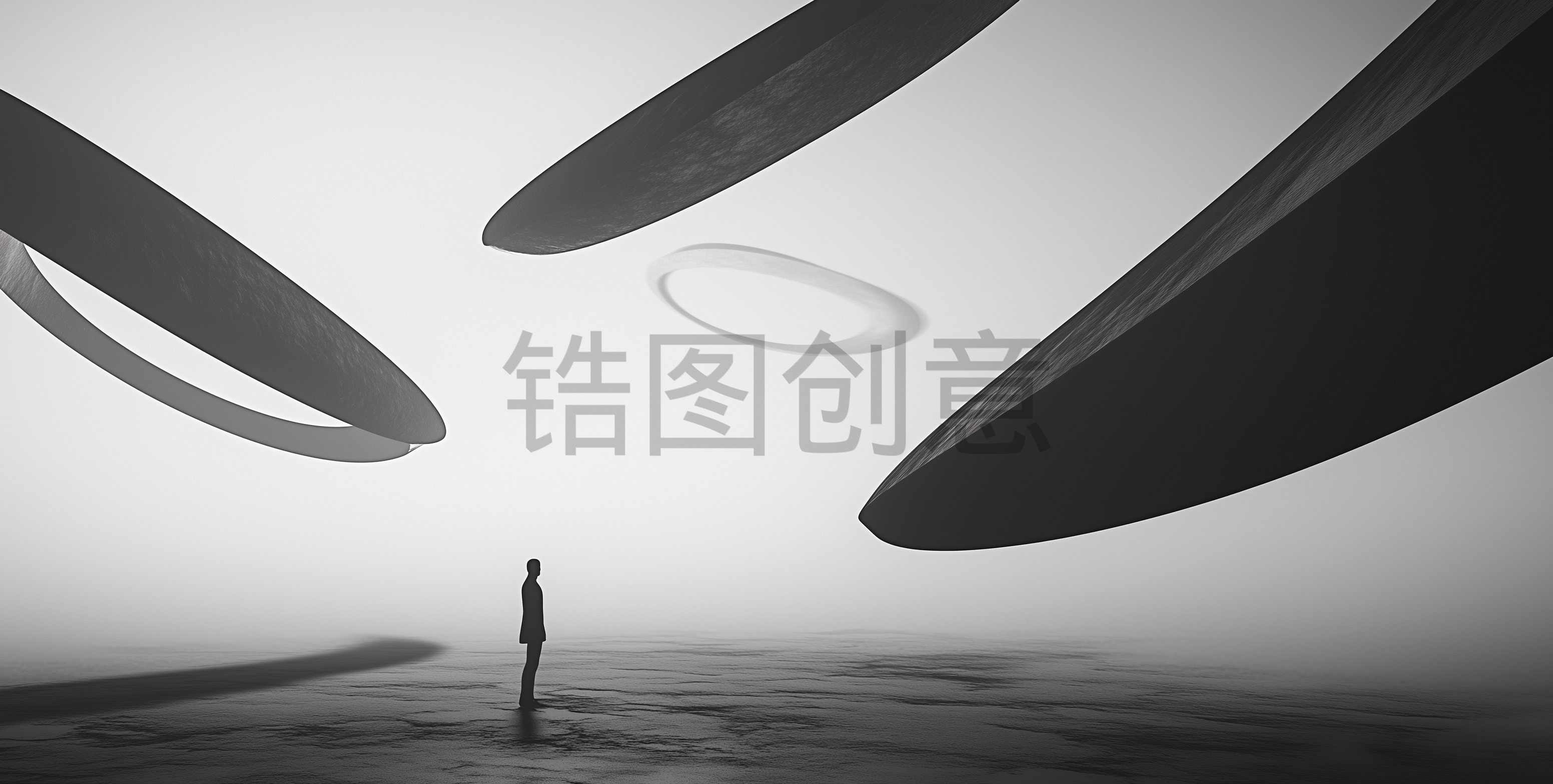 抽像黑白调简约艺术时尚简约空间背景