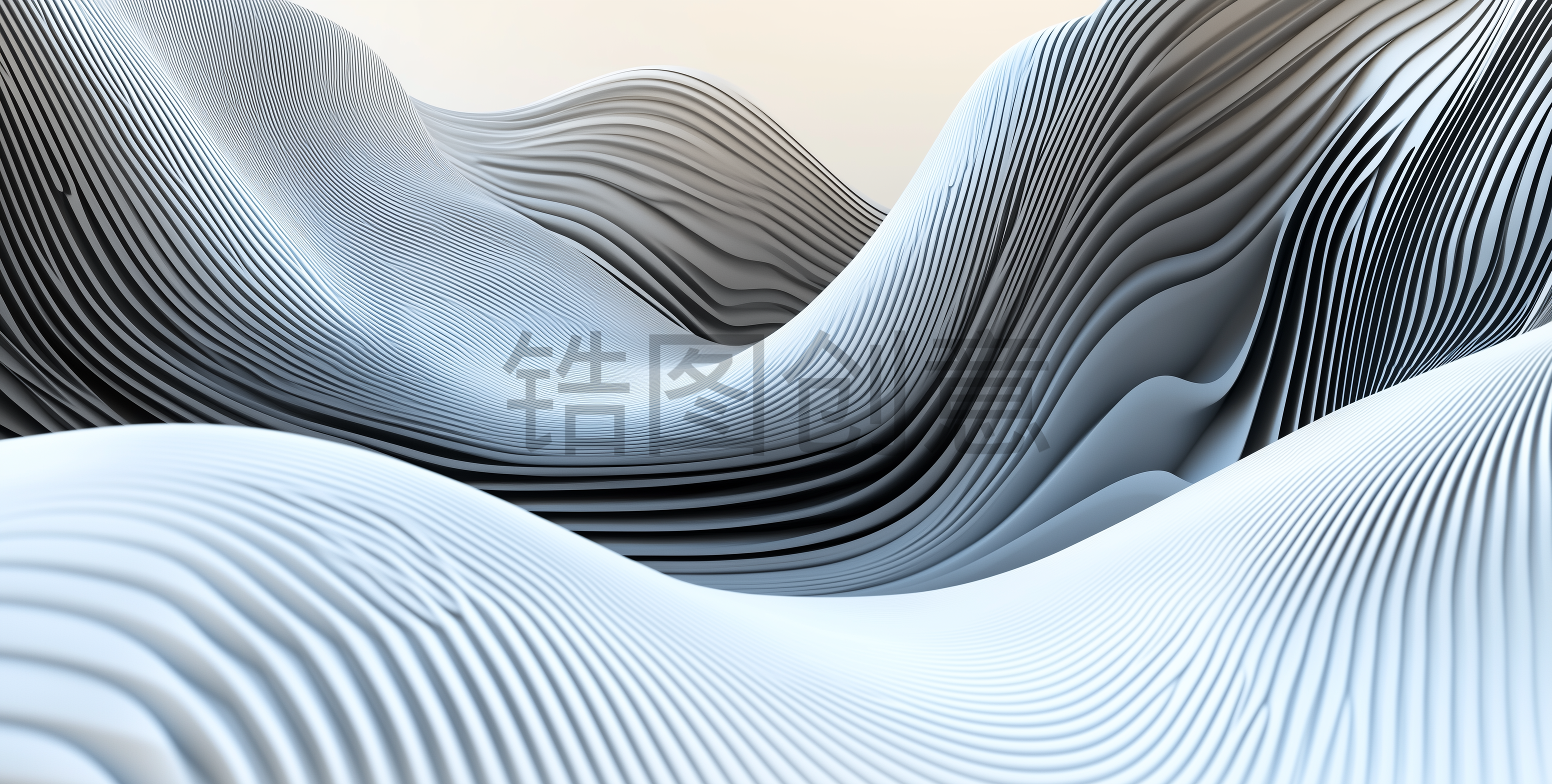 3D渲染带有空白空间和现代极简风格照明线条抽象背景
