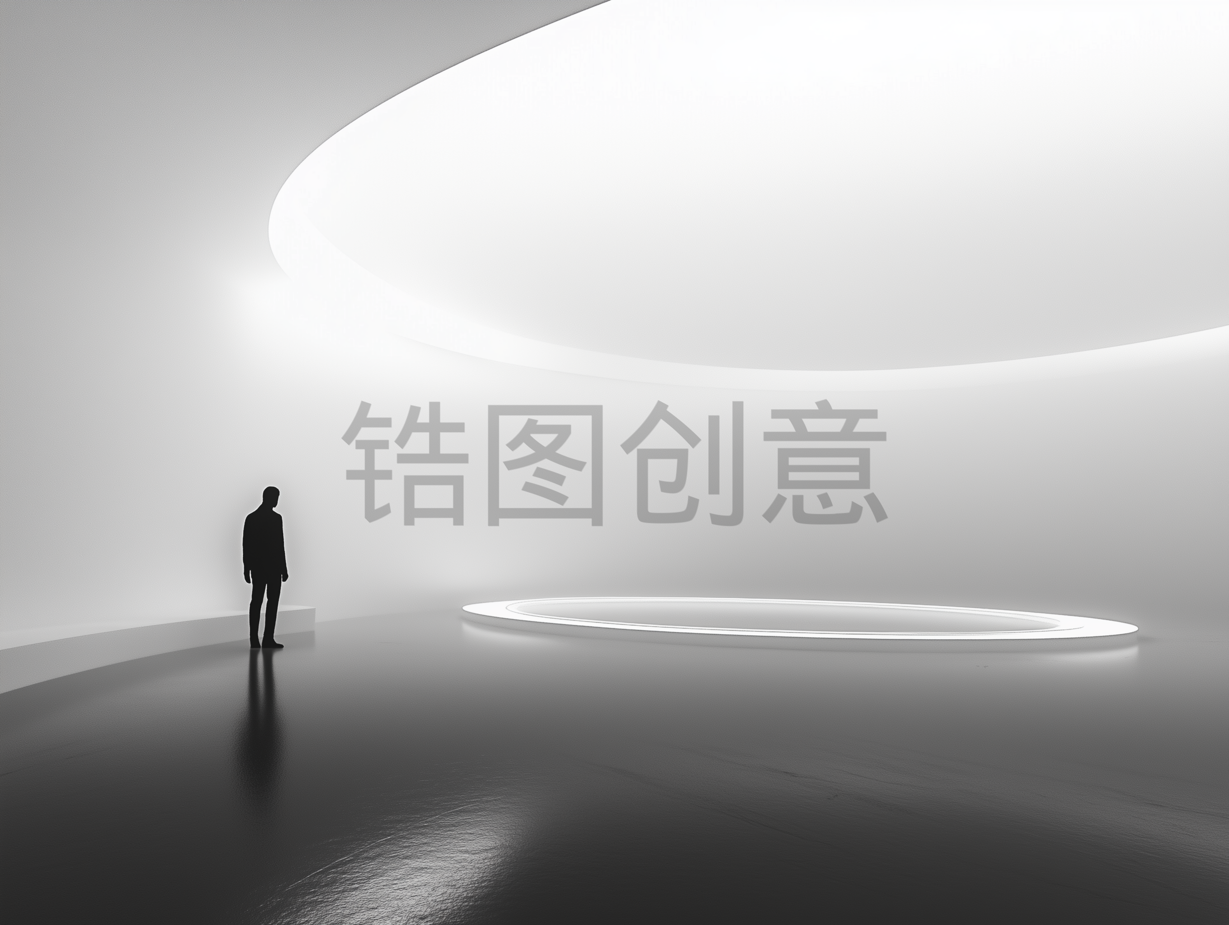 抽象黑白调简约艺术时尚简约想象空间背景