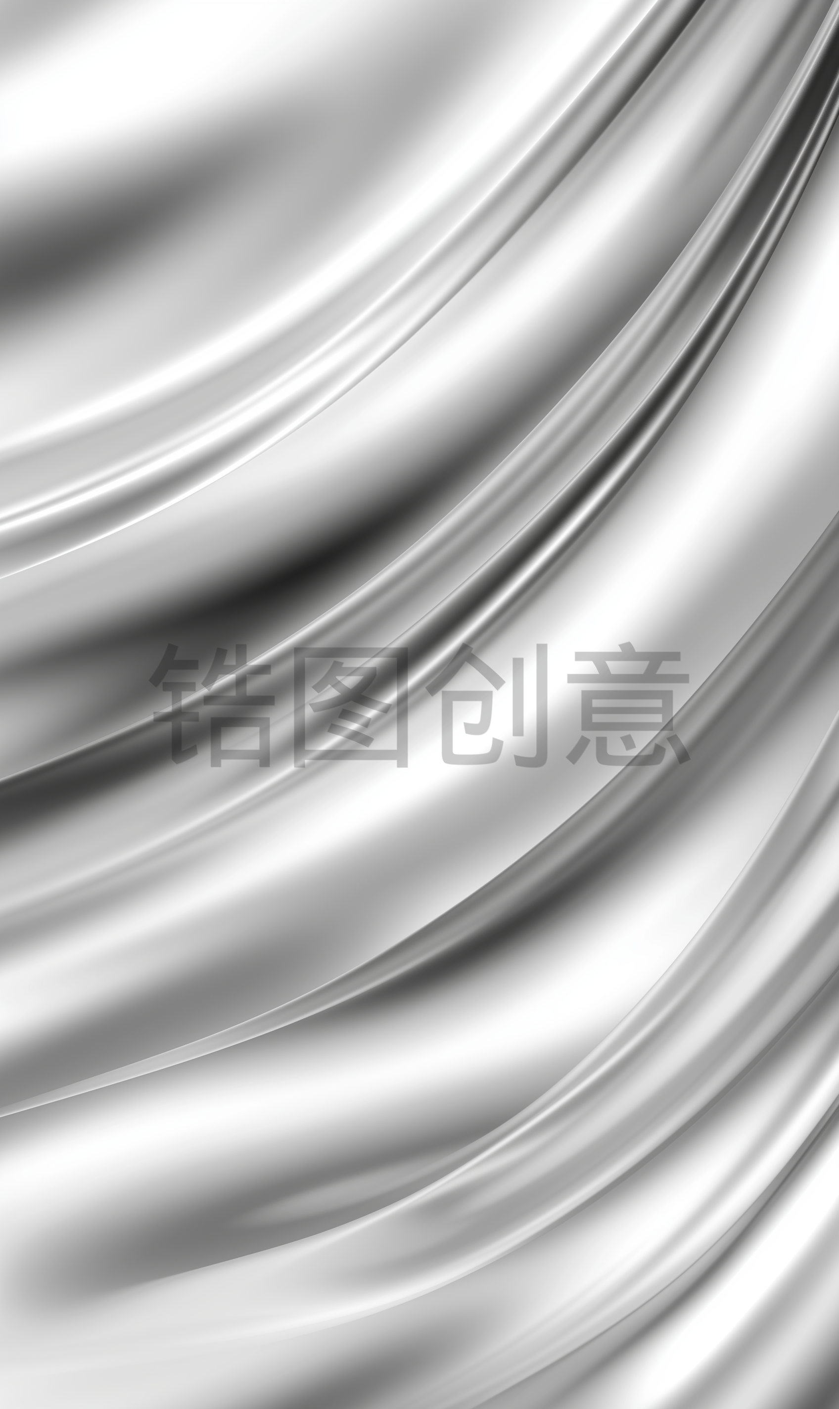 银色背景，曲线，线条，金属，流动，抽象，纹理，流畅感