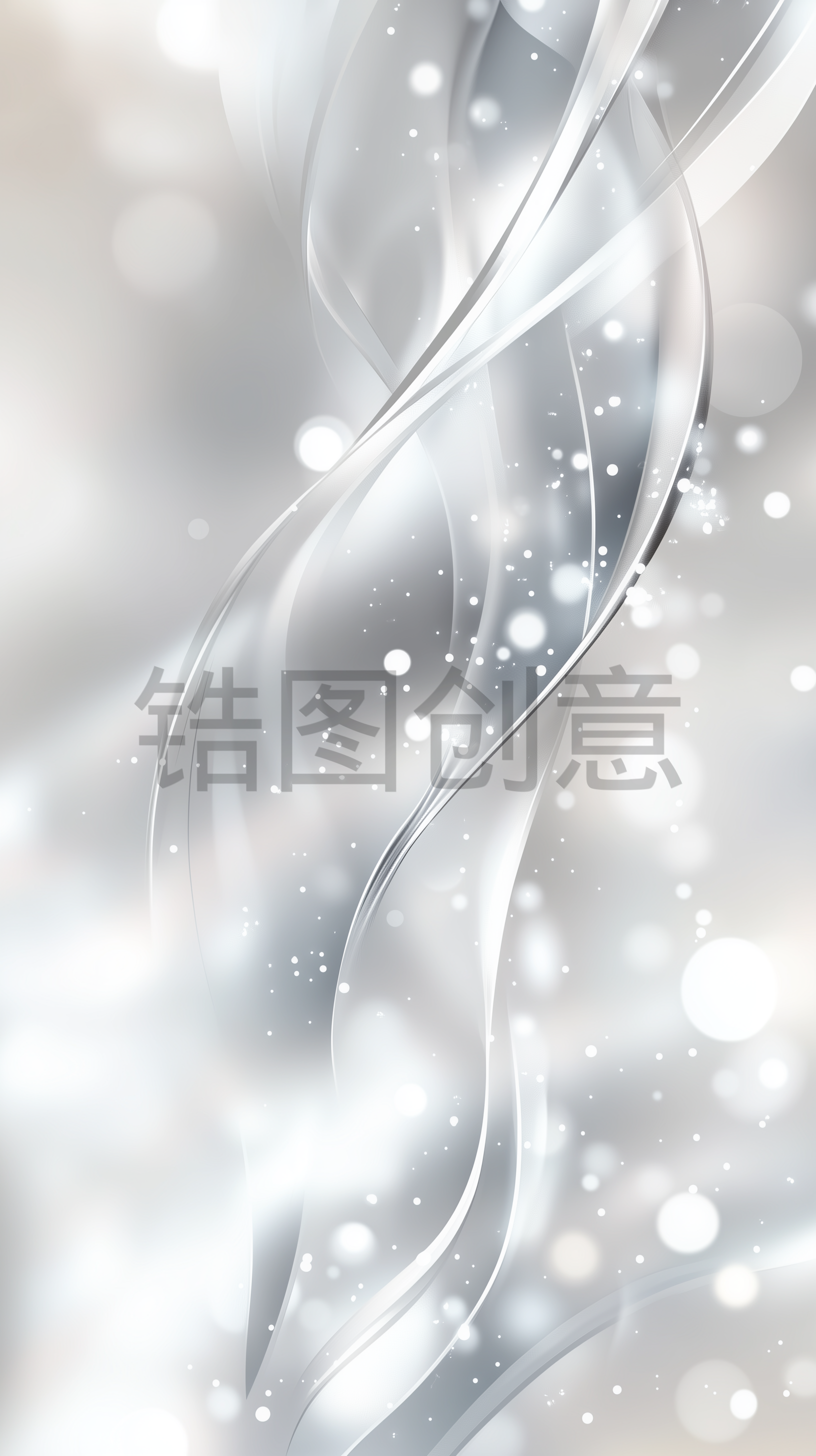 曲线流动感线条莫糊灰色背景