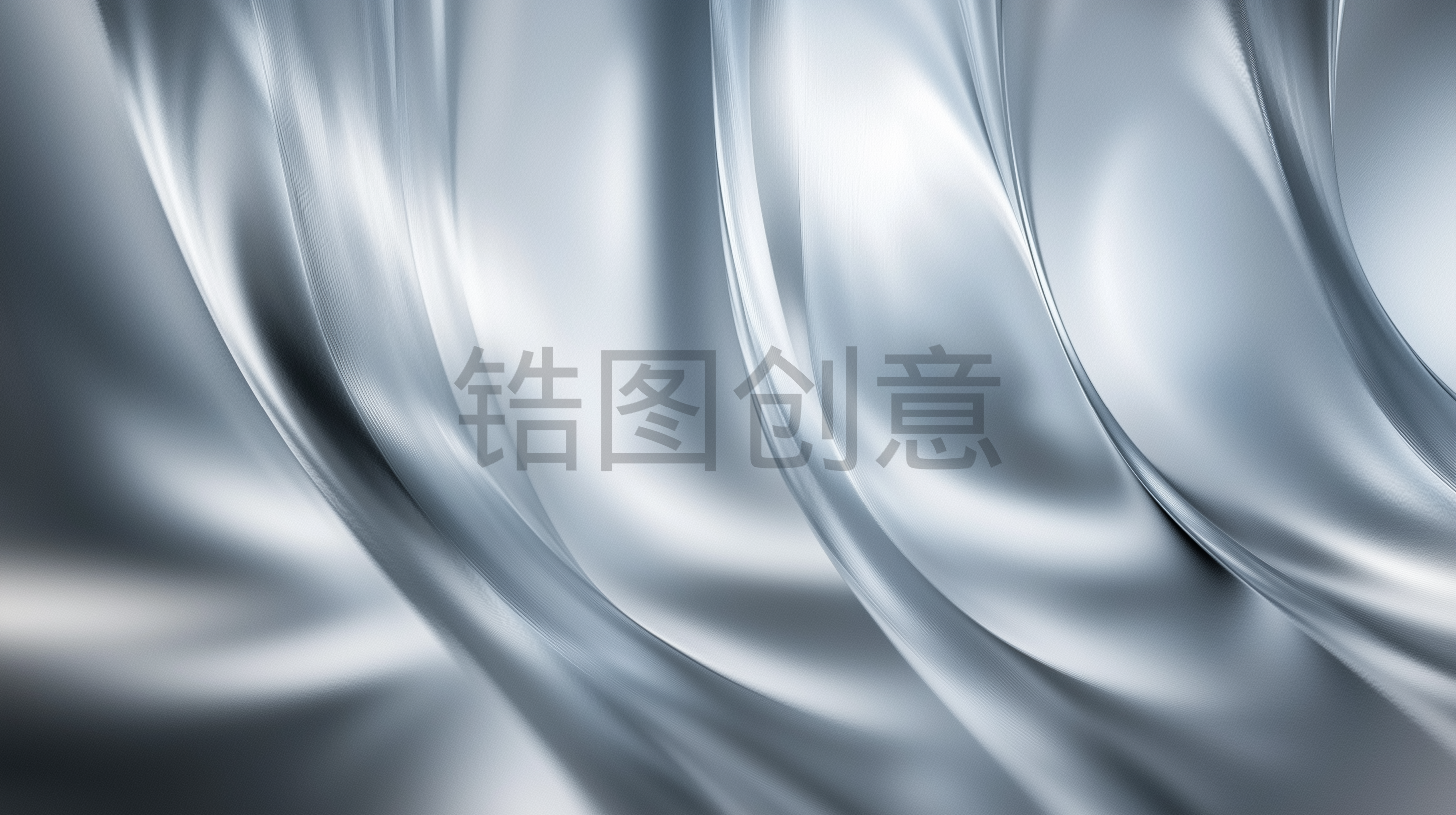 银色背景，曲线，线条，金属，流动，抽象，纹理，流畅感