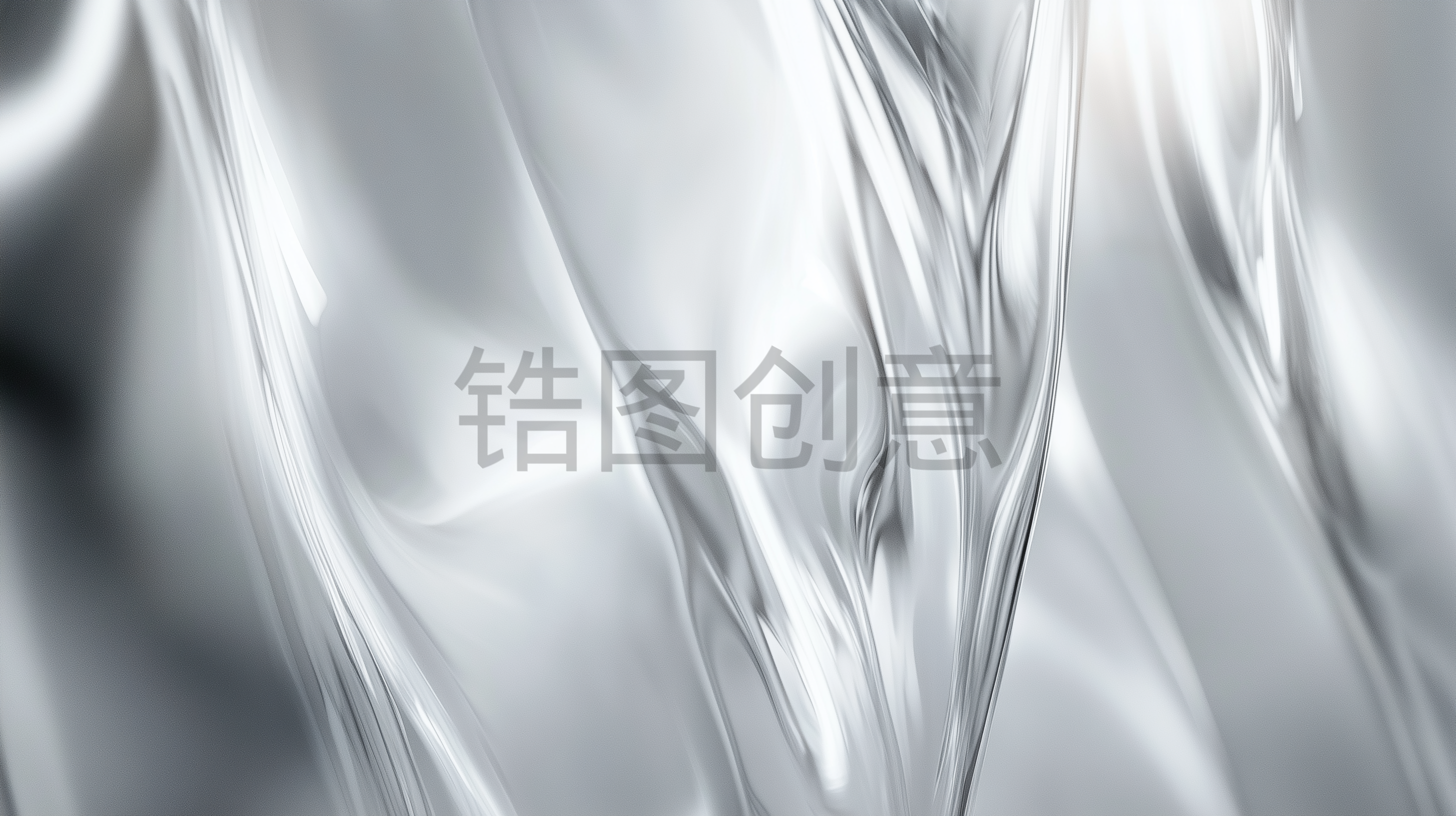 银色背景，曲线，线条，金属，流动，抽象，纹理，流畅感