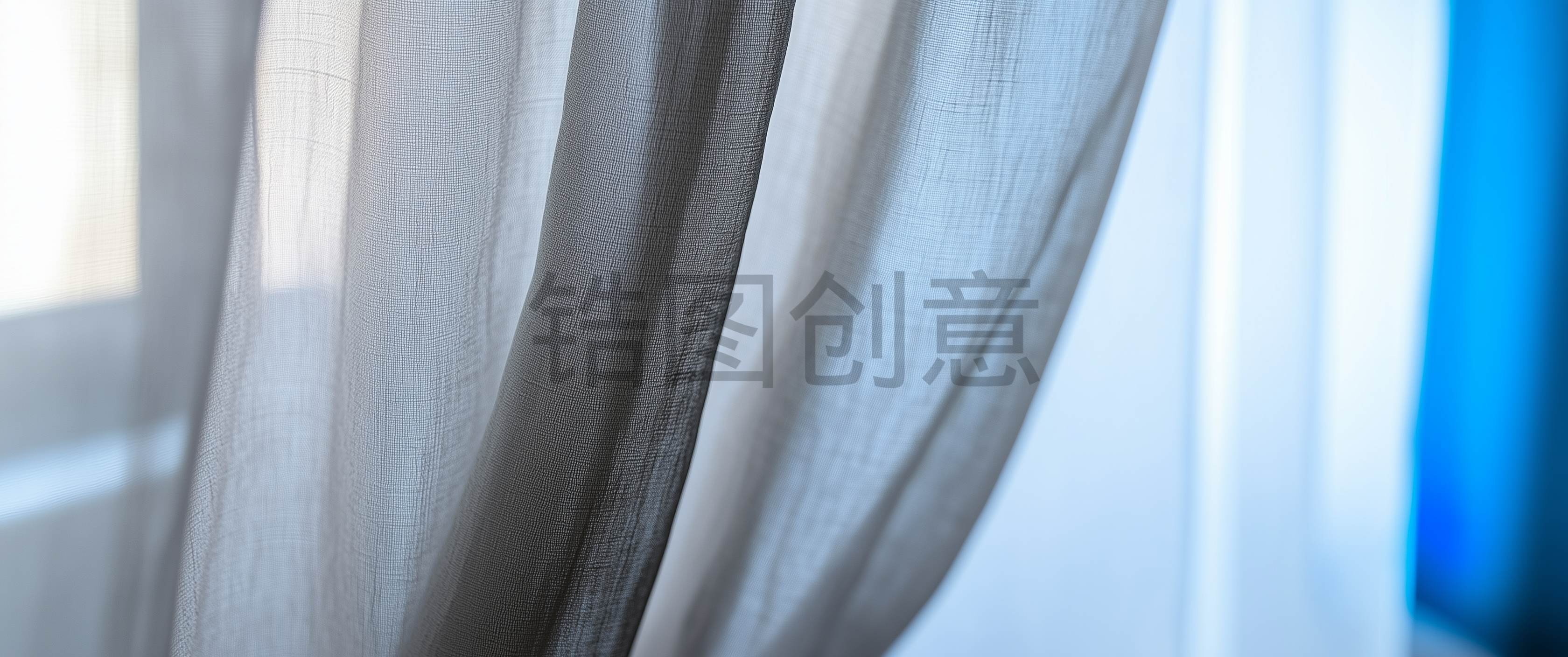 织物窗帘布纹理特写皱纹褶皱素材