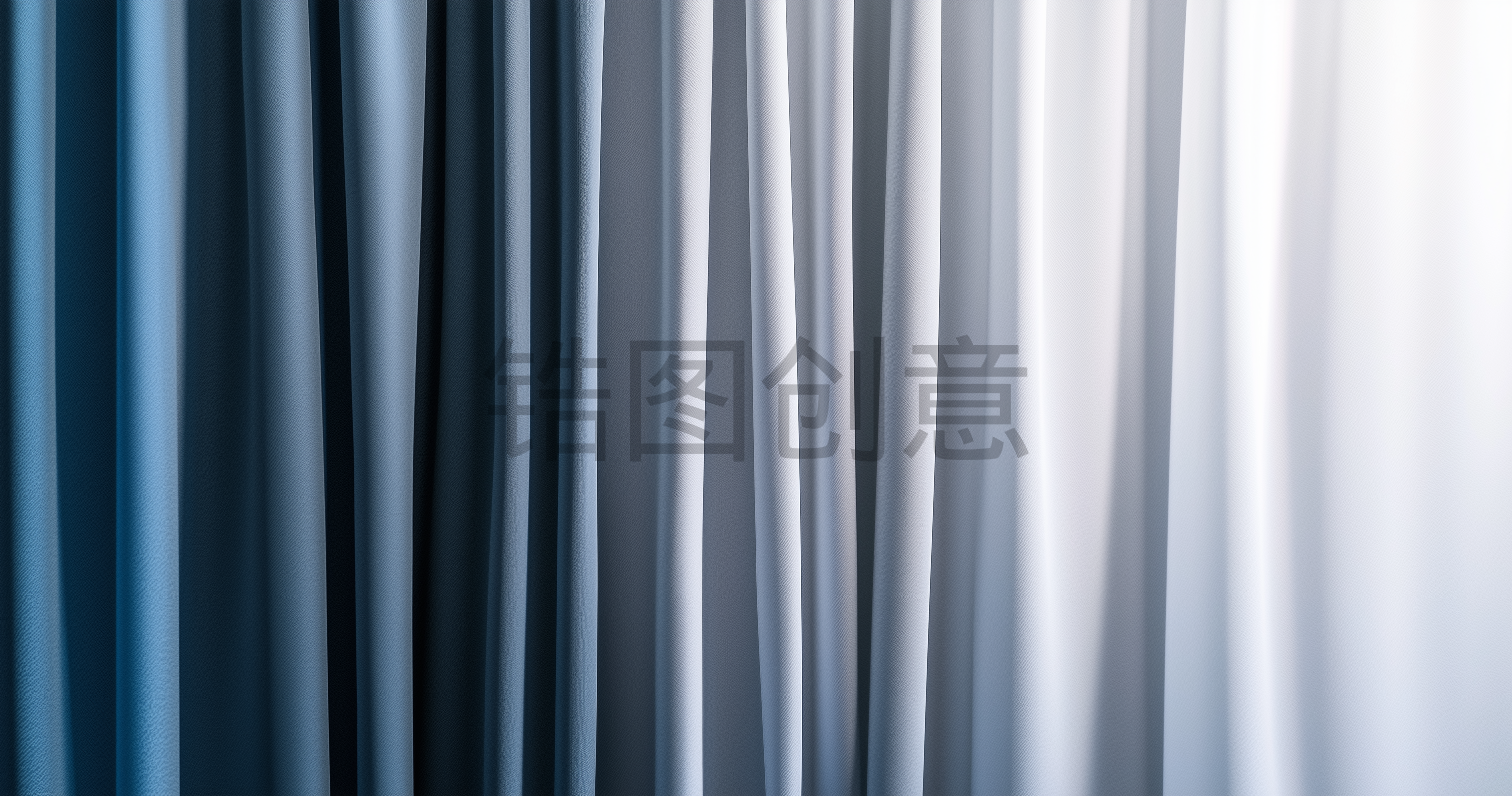 蓝色织物布纹理特写皱纹褶皱素材