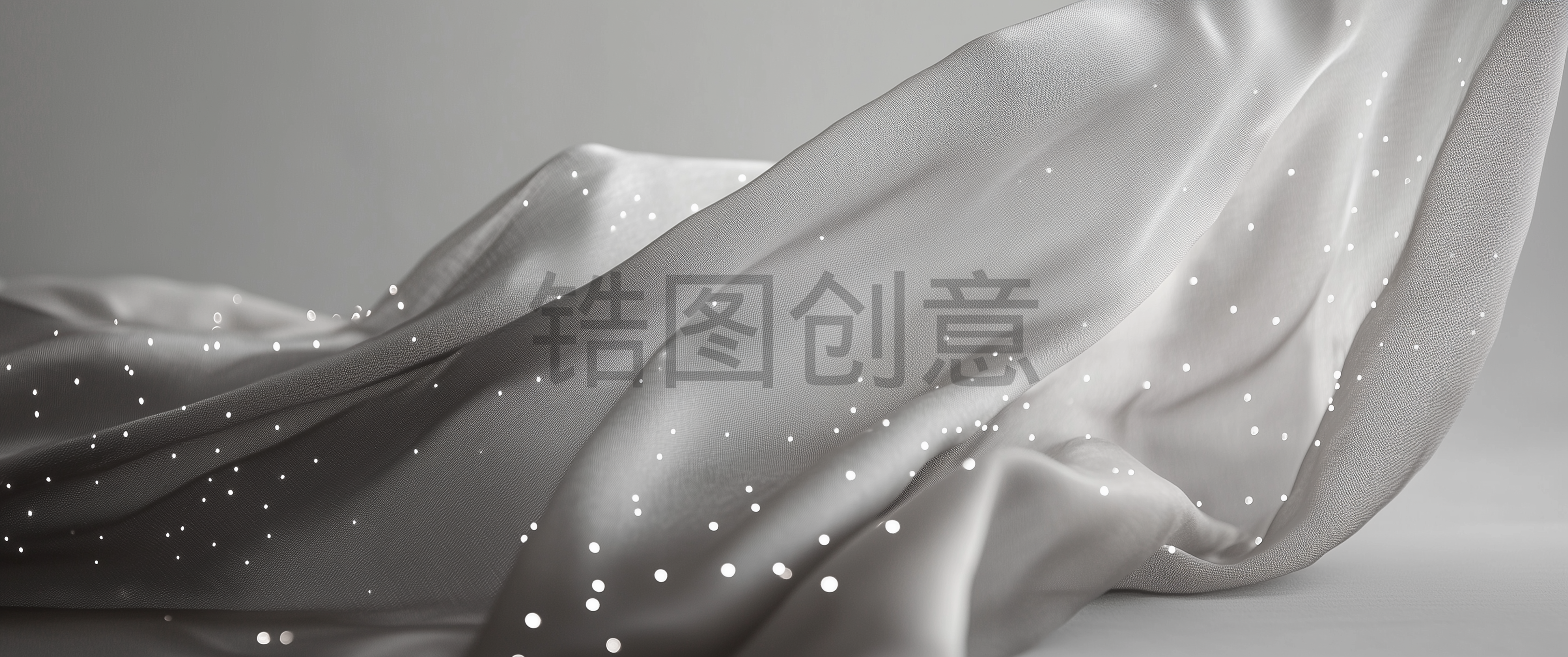 灰色织物布纹理特写皱纹褶皱素材