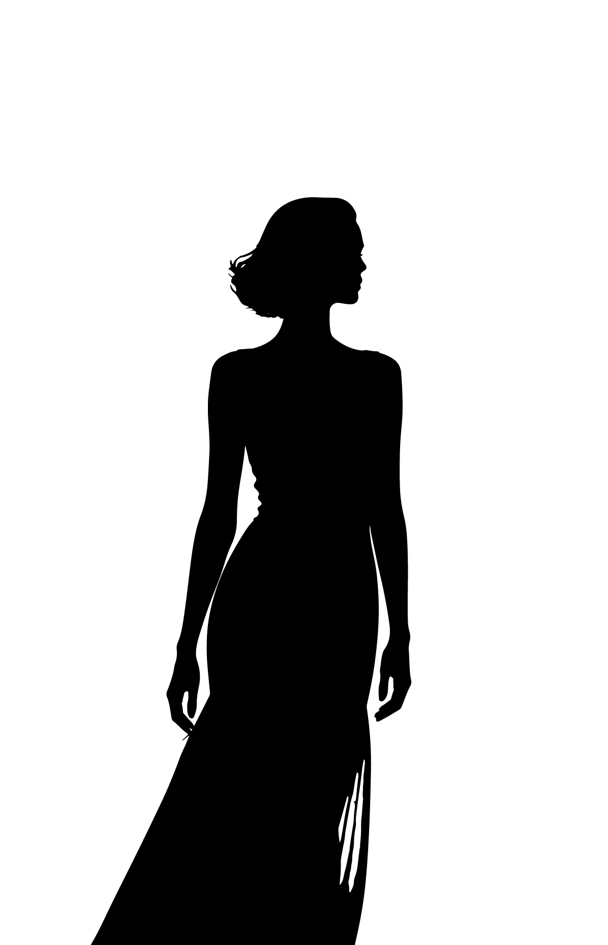 母亲节妇女节女神女生女性人物剪影元素