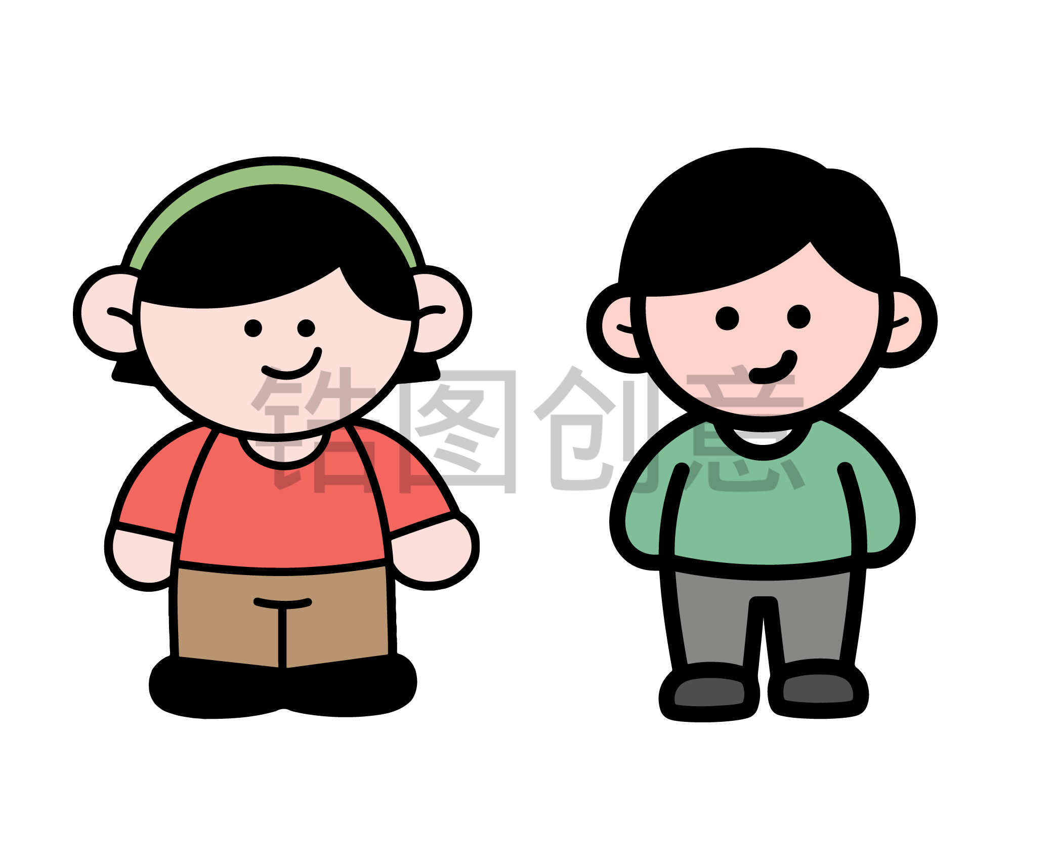 人物系列-插画卡通人物贴纸