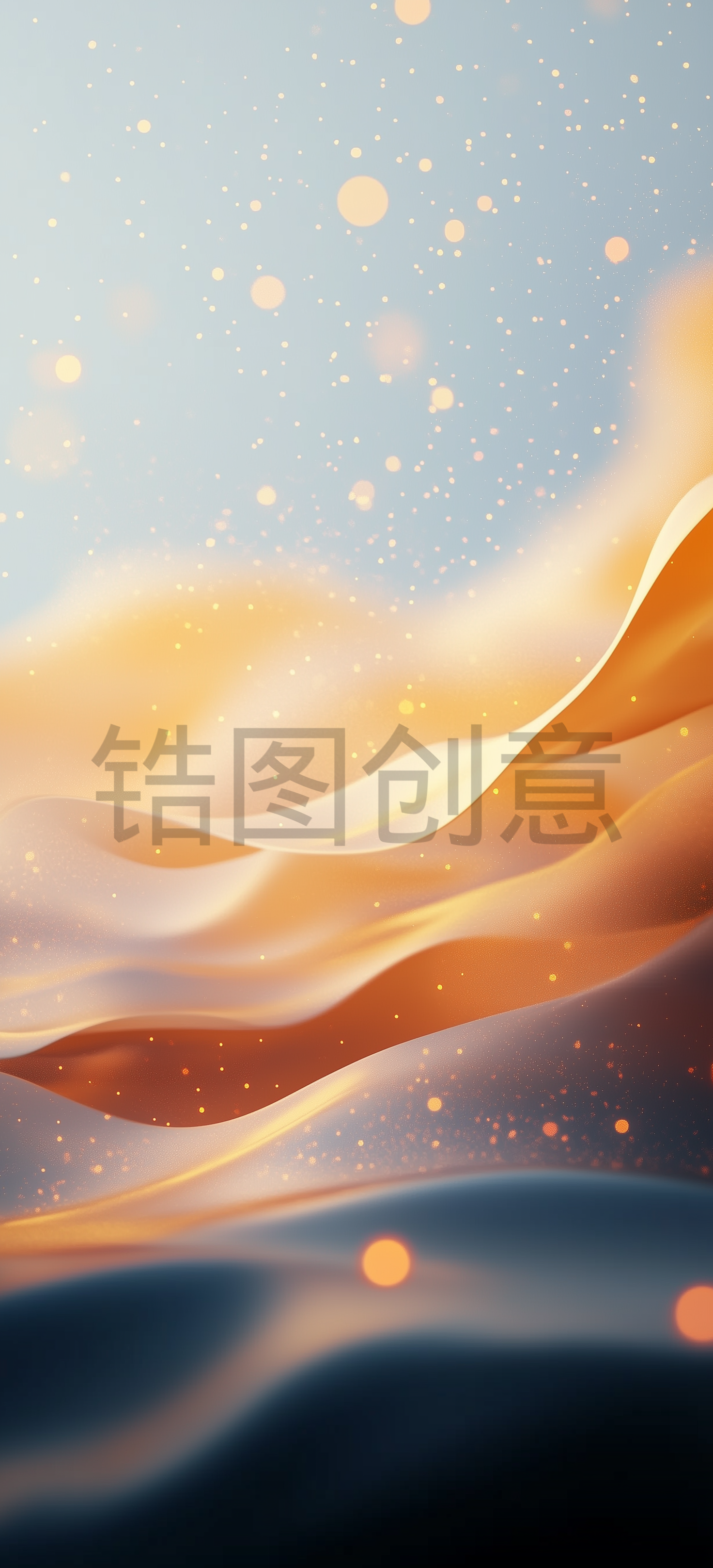 抽象背景，空灵，氛围，波浪，流动，动感，奢华感
