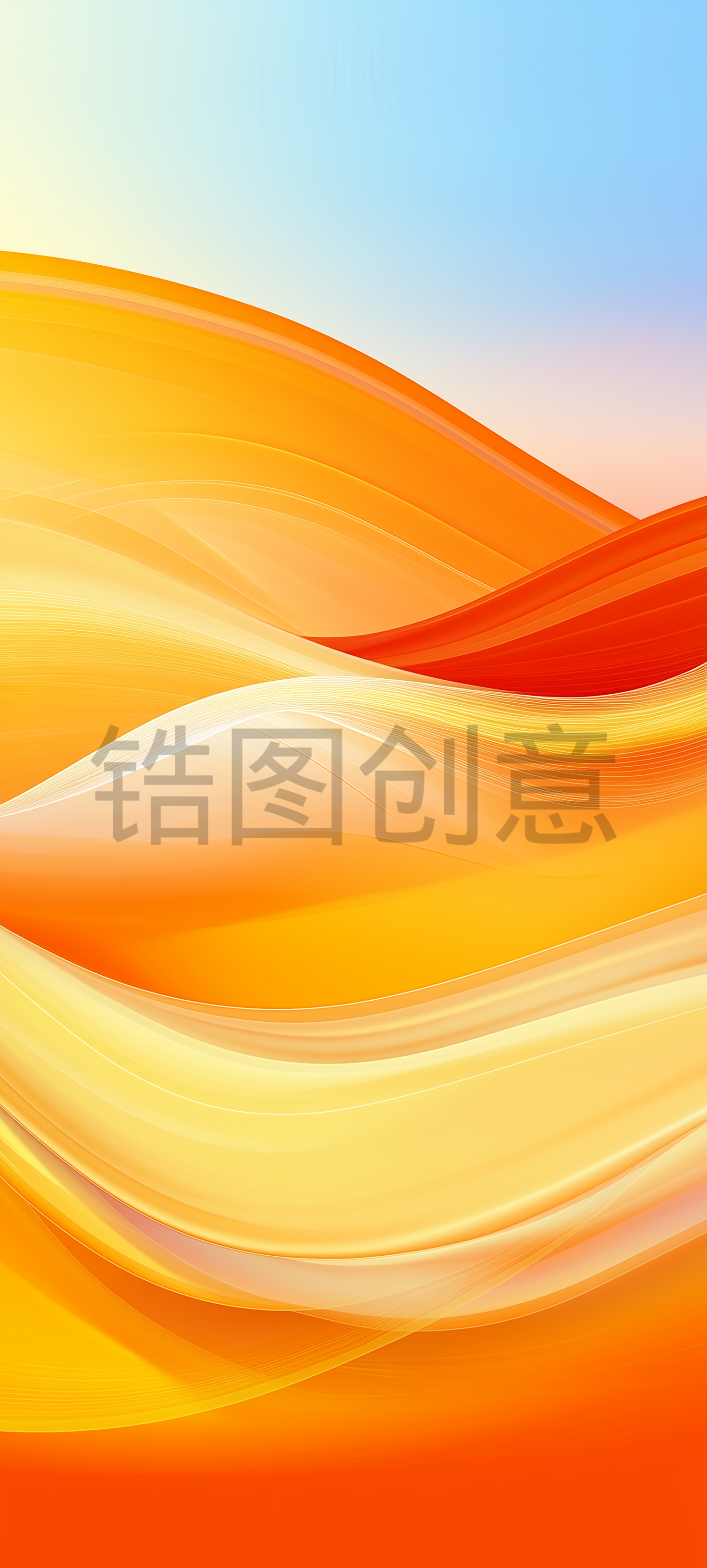 橙色和蓝色的梯度抽象纹理背景