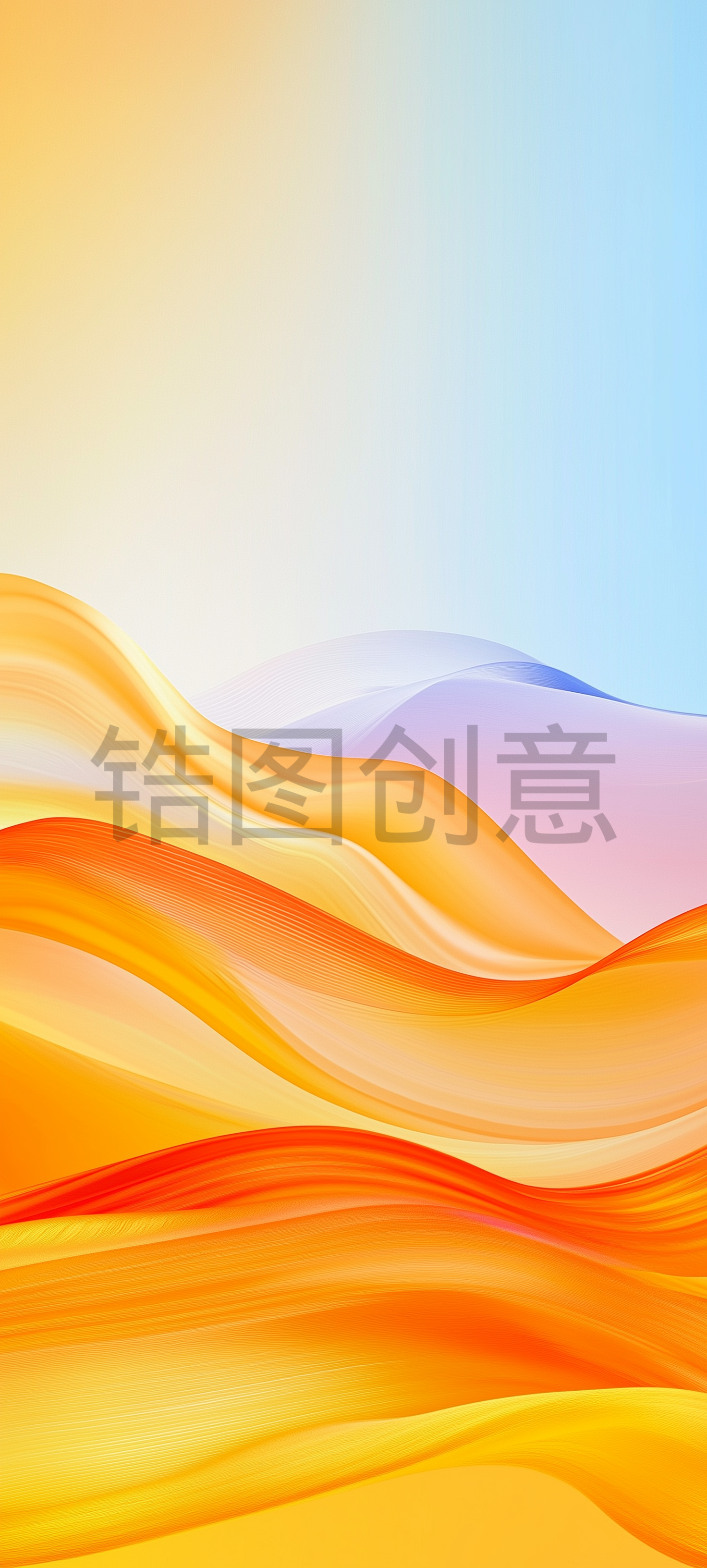 橙色和蓝色的梯度抽象纹理背景