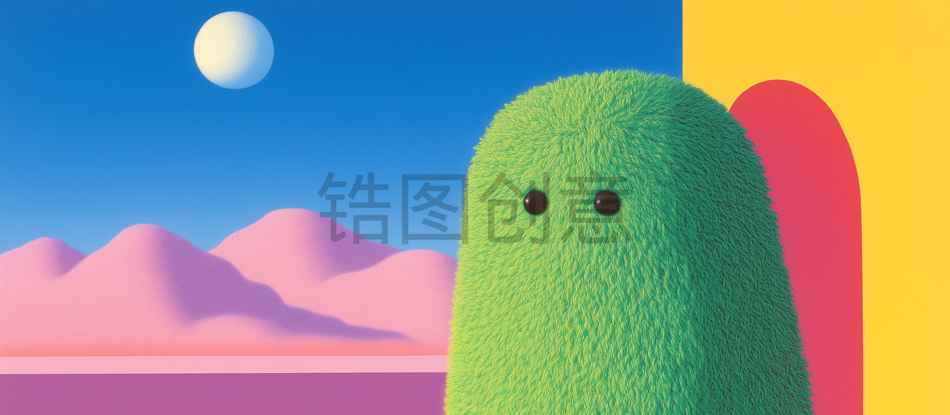 羊毛绒卡通公仔插图艺术
