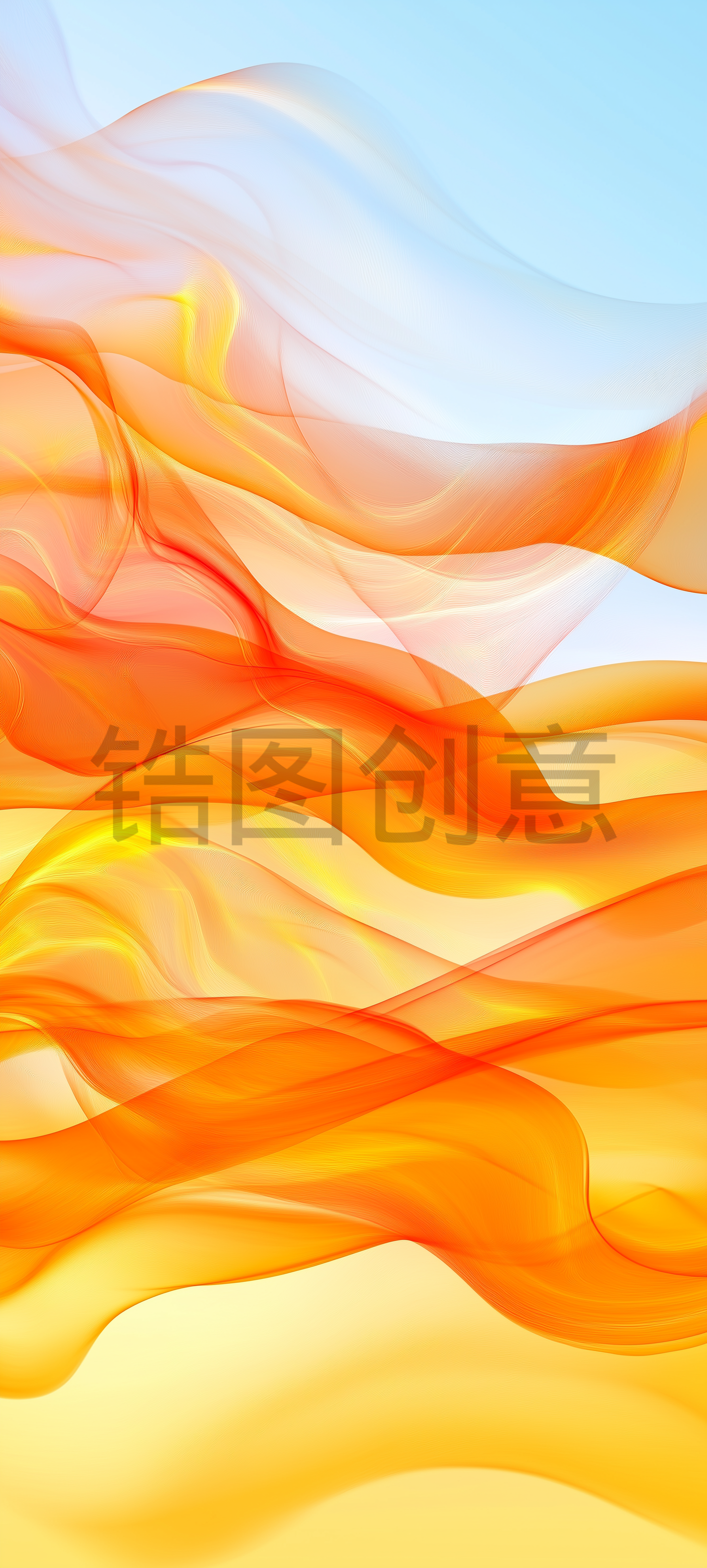 锆图创意-金色光波纹理背景