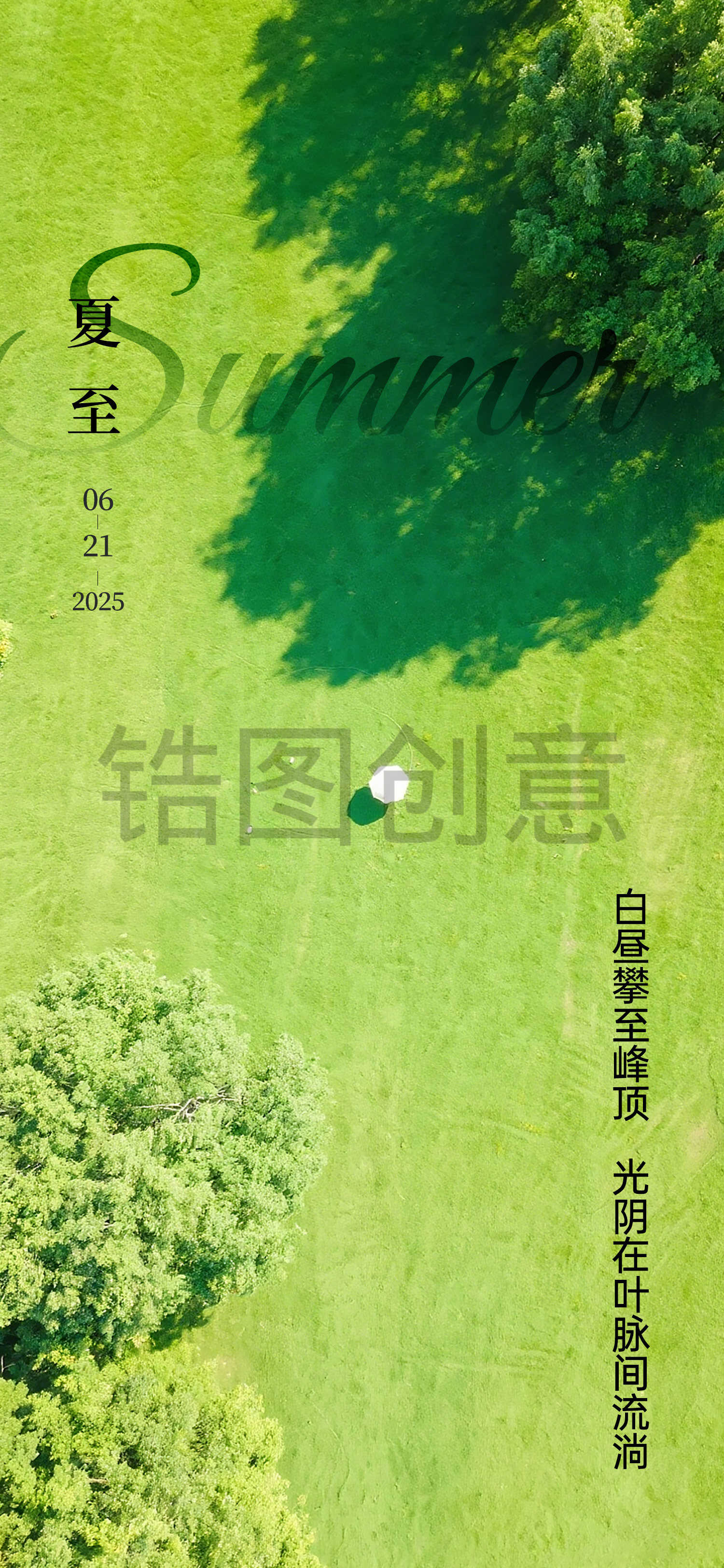 锆图创意-夏至大暑小暑节气海报