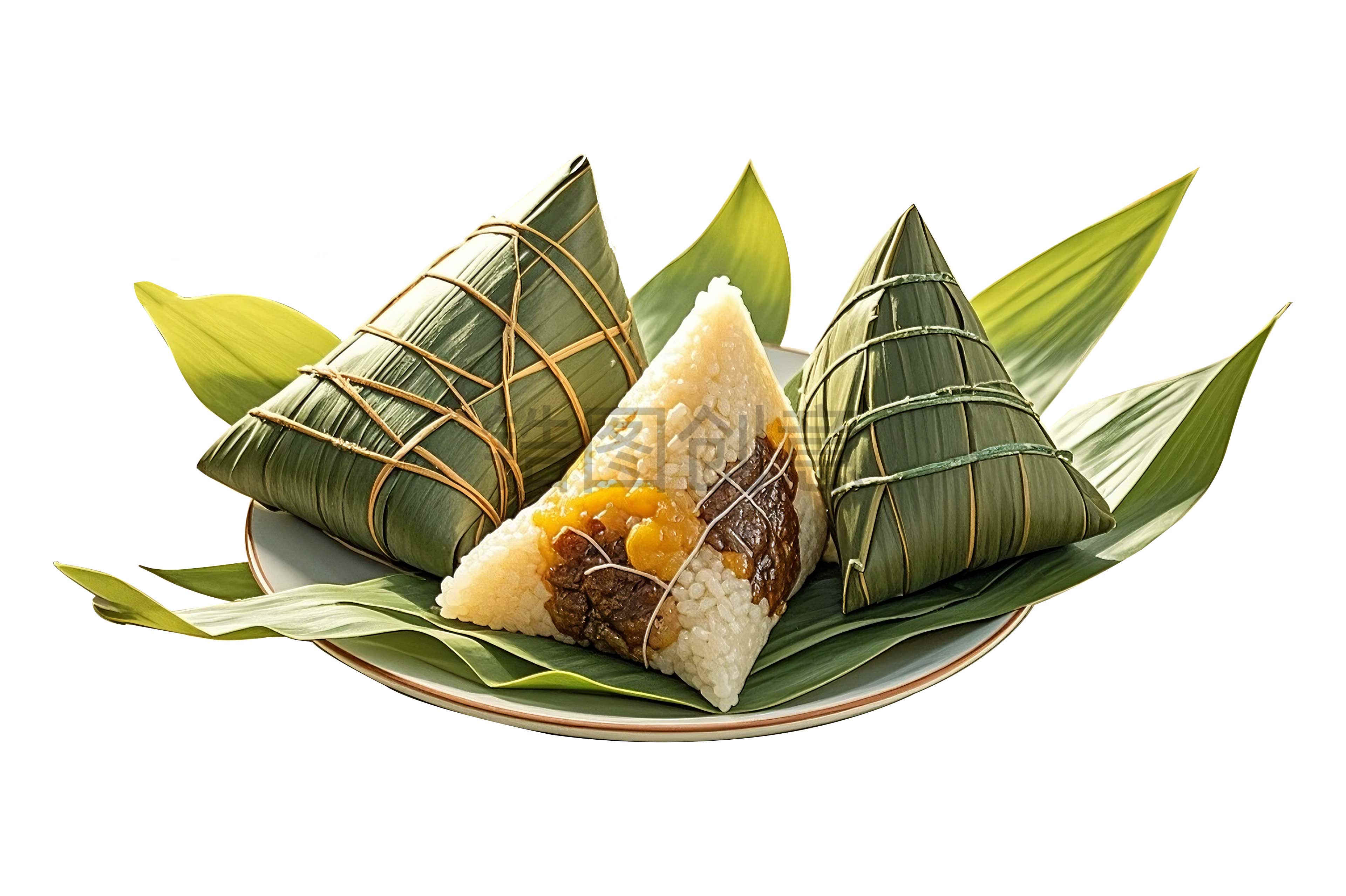 锆图创意-端午节食物粽子免扣元素