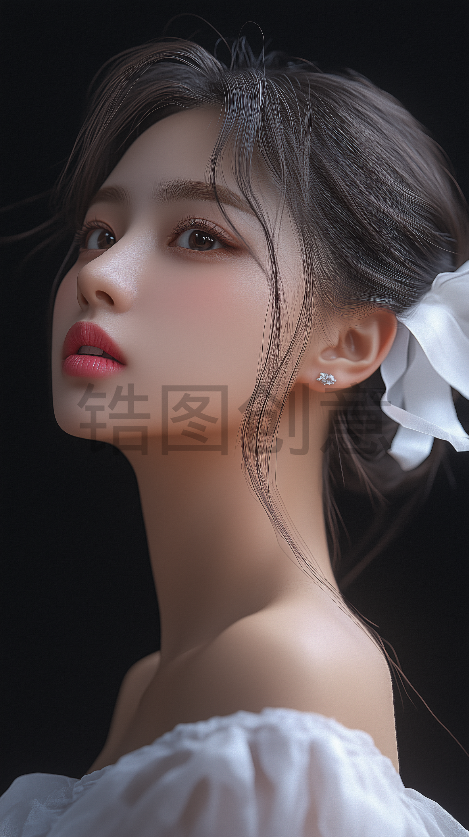 锆图创意-亚洲年轻女士偶像美妆彩妆模特