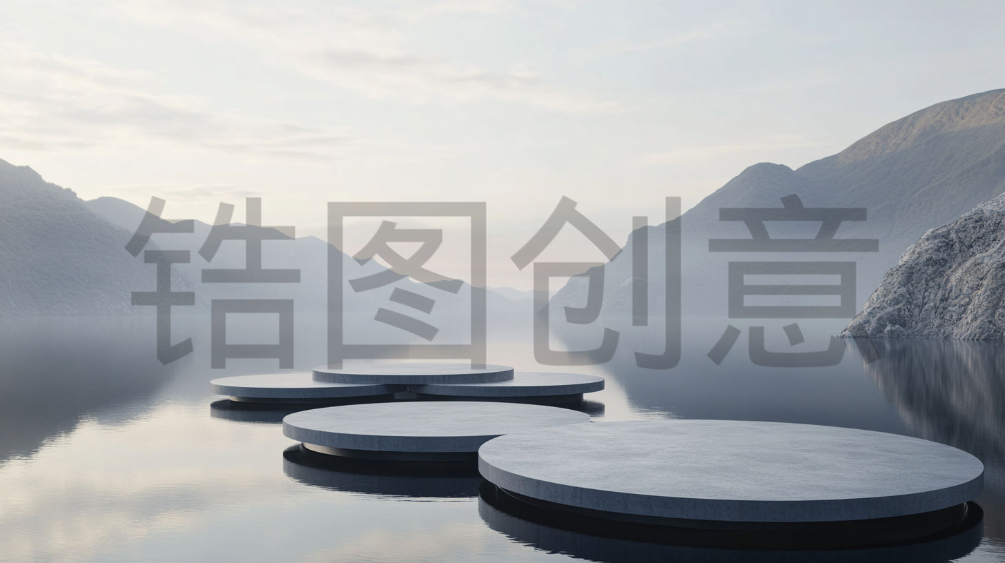 锆图创意-紫色水波波纹电商场景产品背景