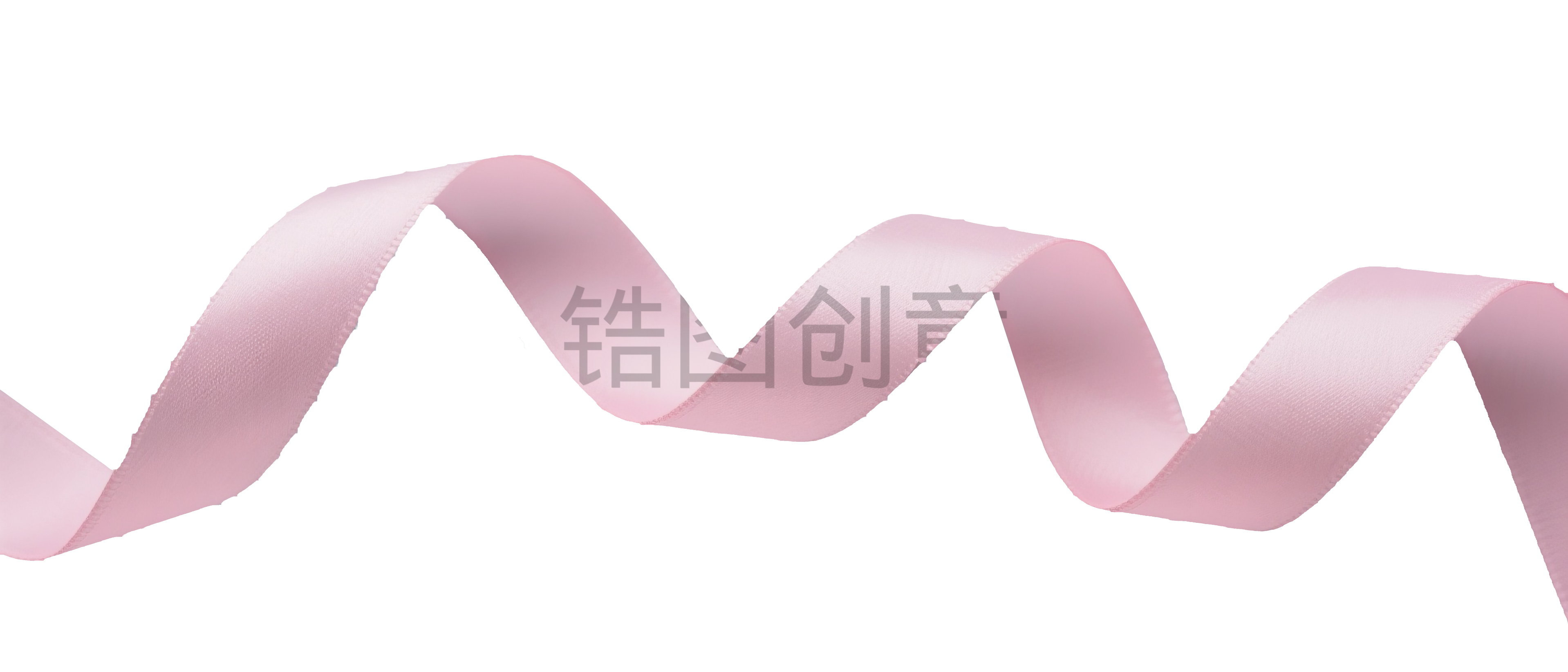 粉色丝带免扣png元素