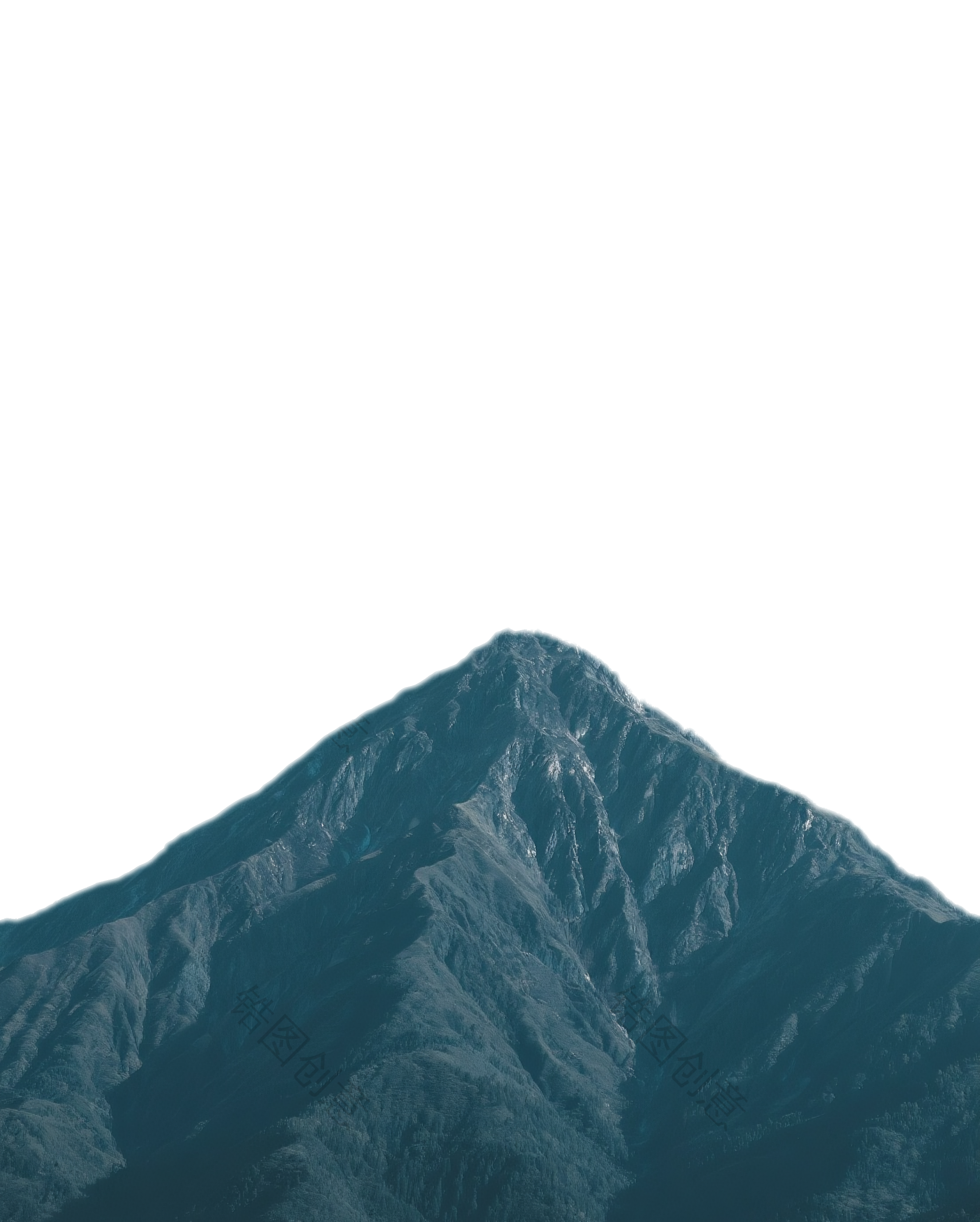 锆图创意-写实大山山岭山峰免扣png元素