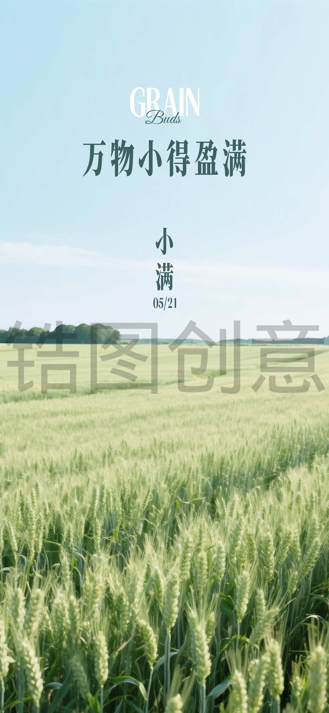 二十四节气小满芒种海报