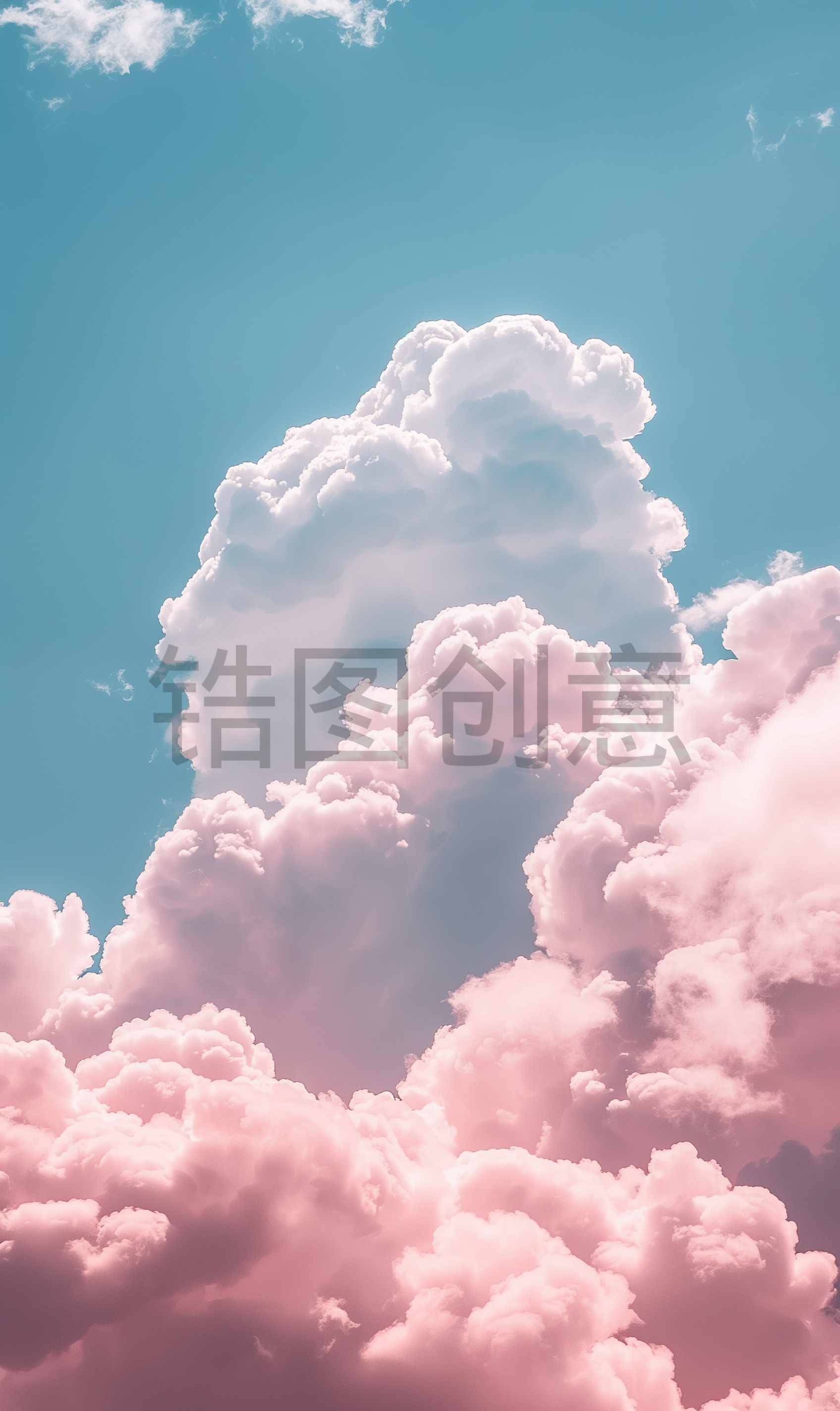 天空蓝天白云多云背景素材
