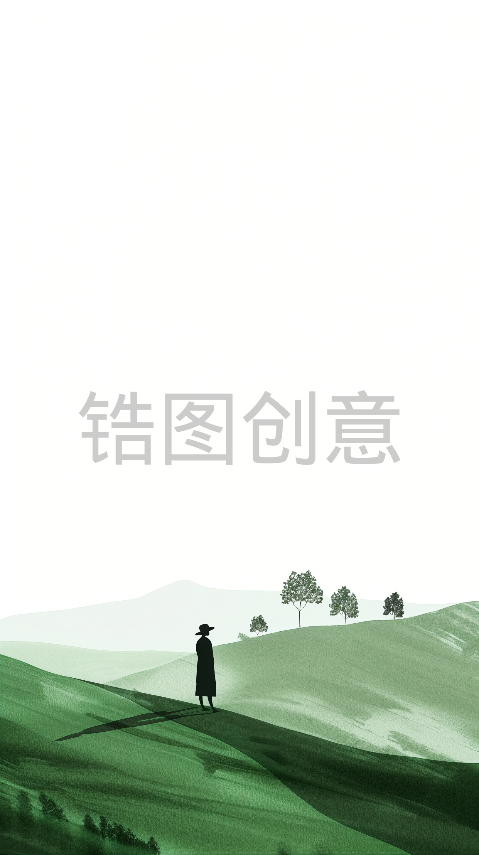 春天，山野，清新，蓝天，白云，绿草，春，春天，新绿，春天背景 ，意境