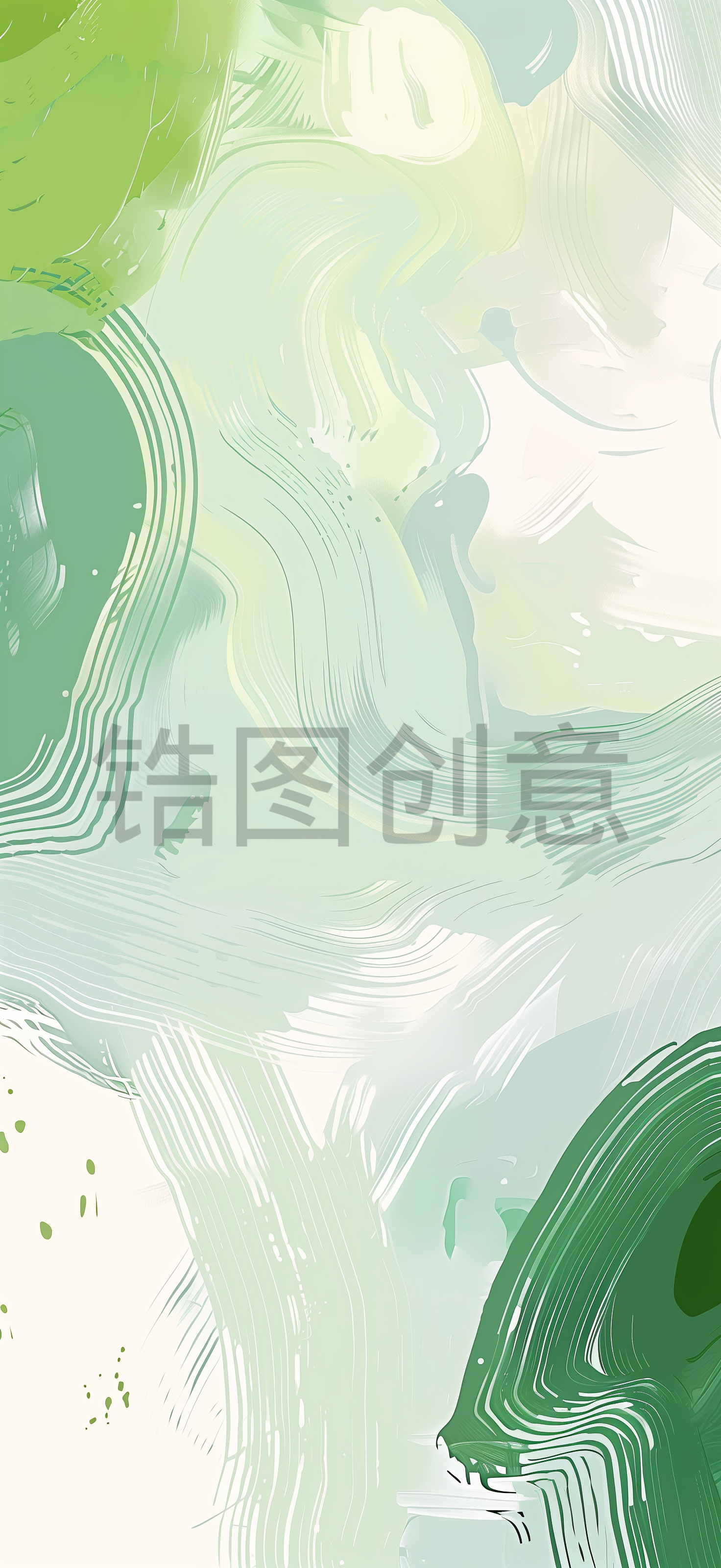 绿色水彩油画肌理笔触纹理背景