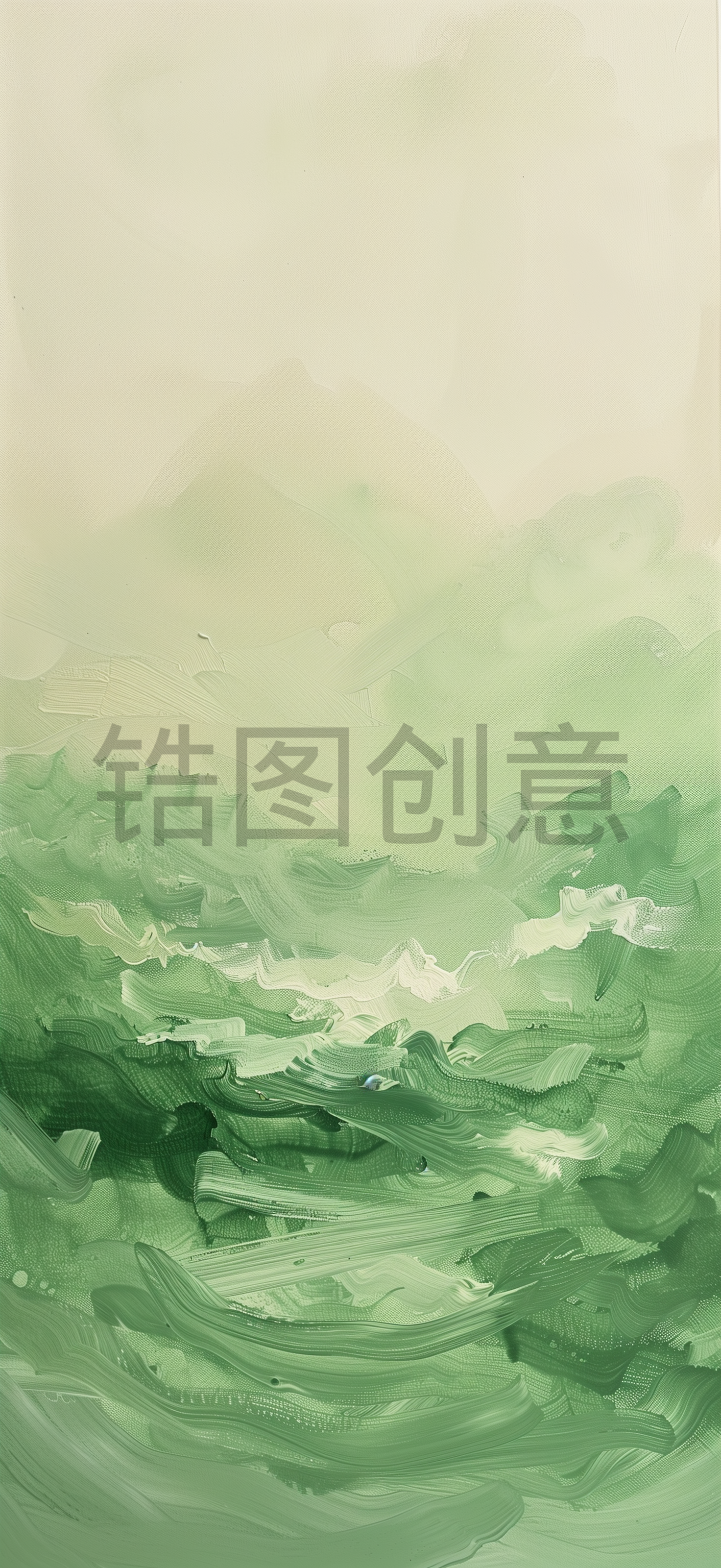 绿色水彩油画肌理笔触纹理背景