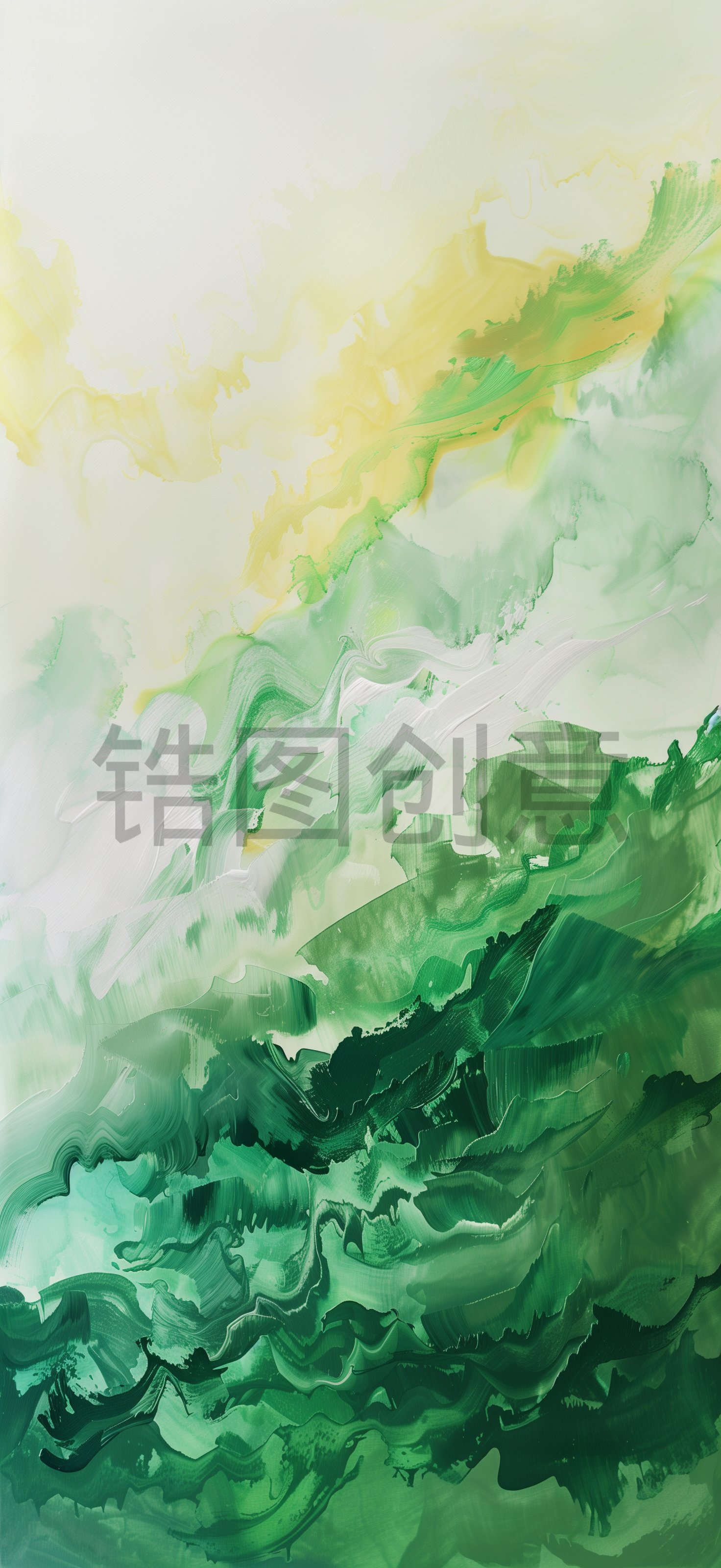 绿色水彩油画肌理笔触纹理背景