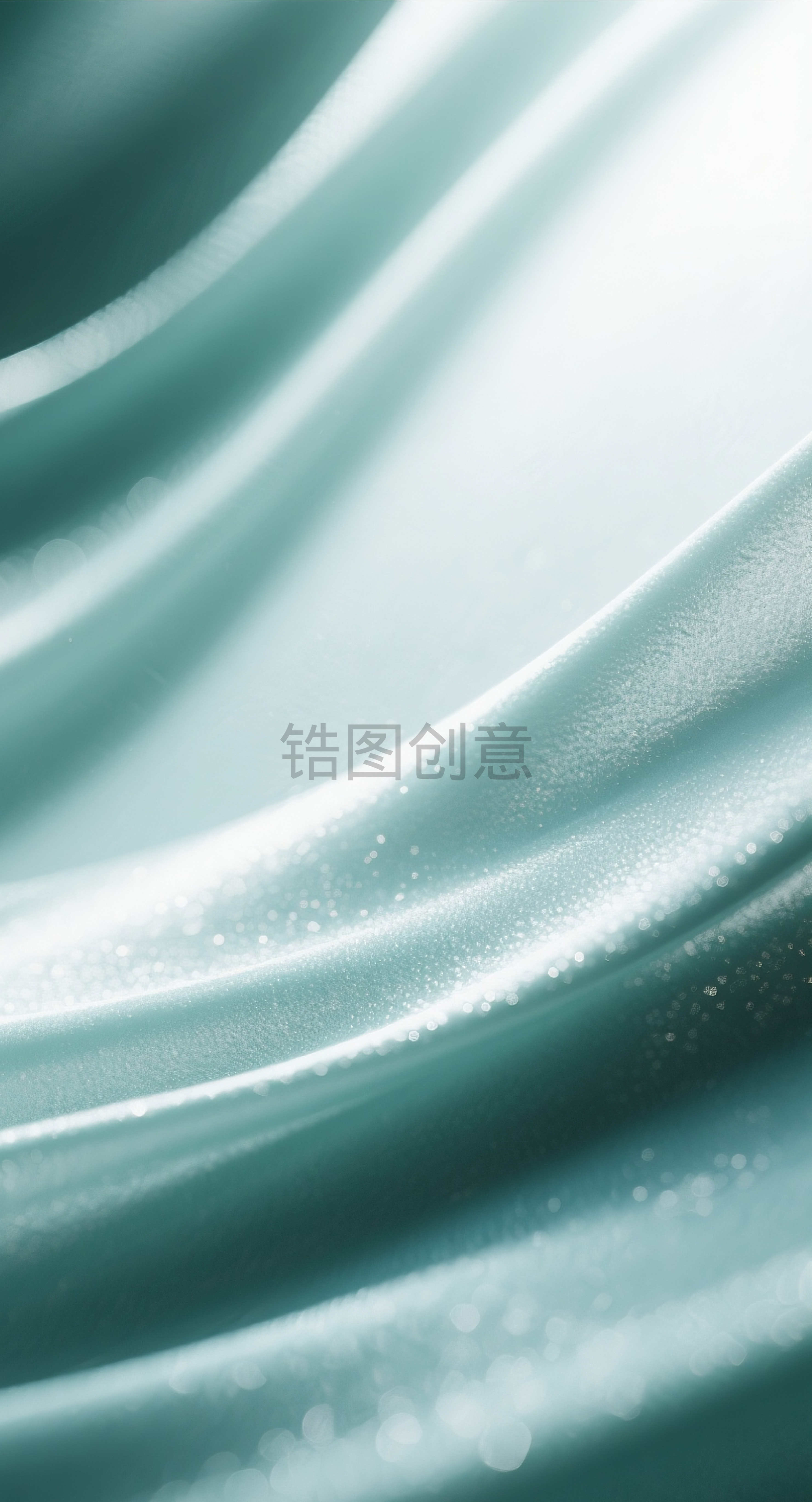 青色布纹理光斑质感背景