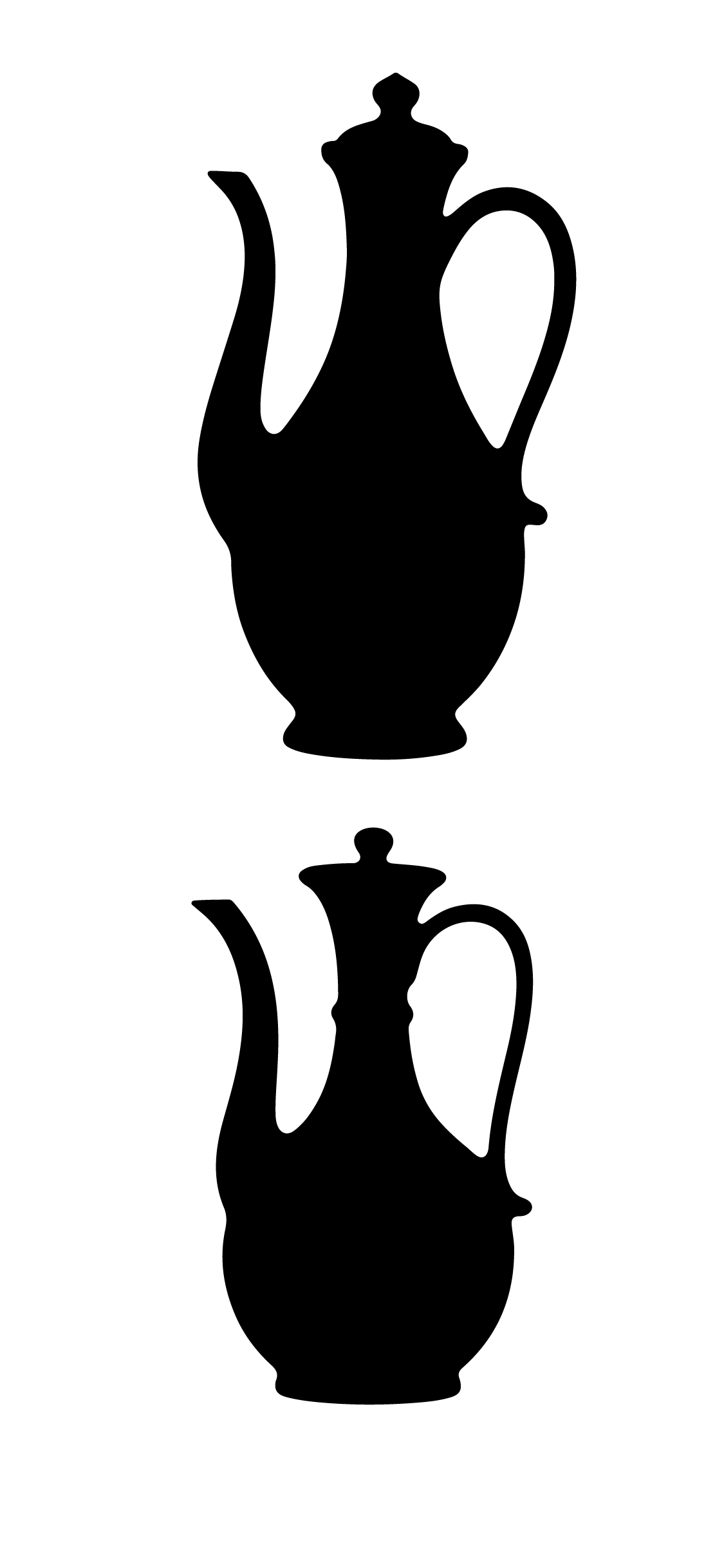 东方文化茶壶剪影元素